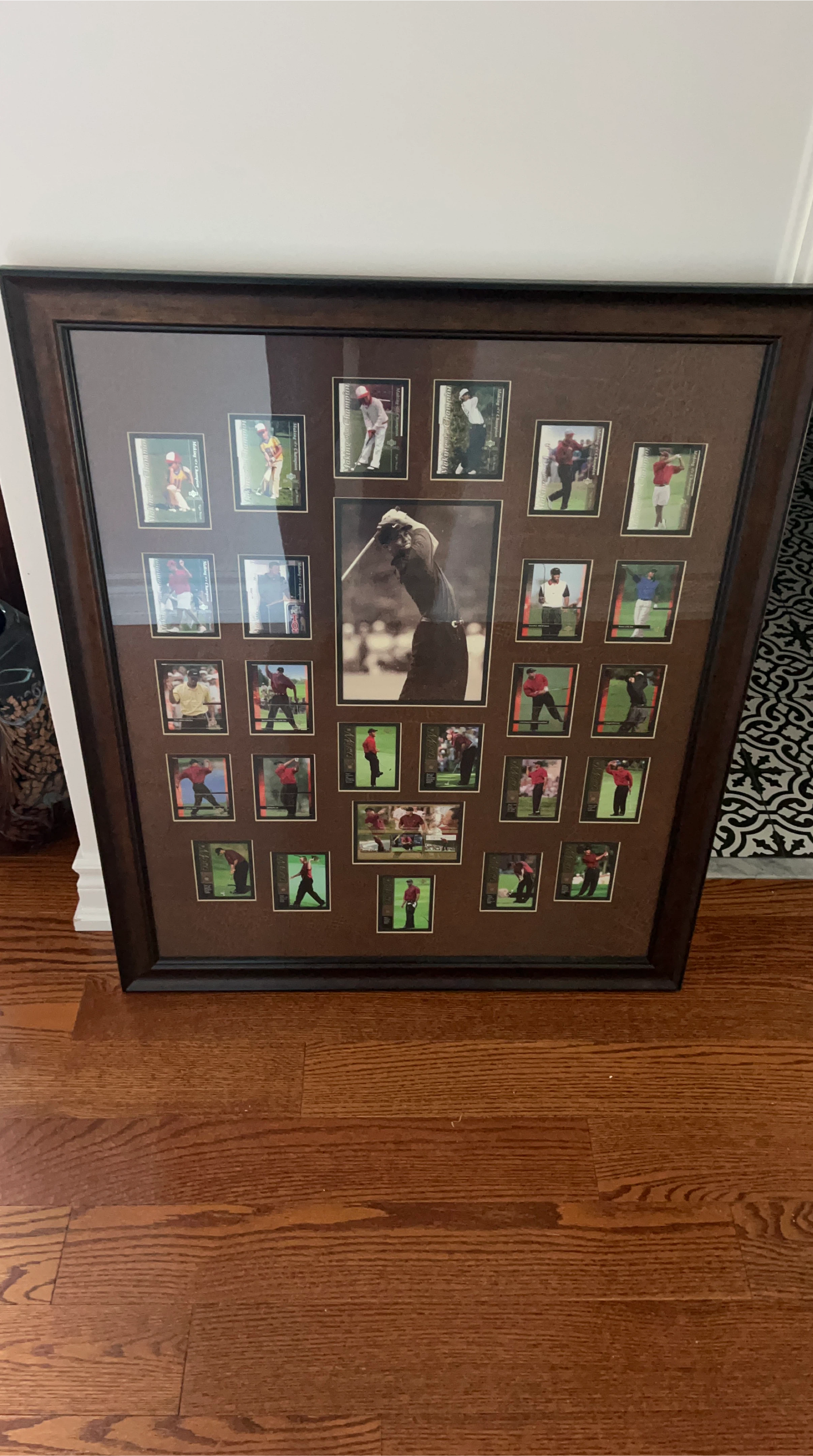 Framed Tiger Woods Golf Collage
