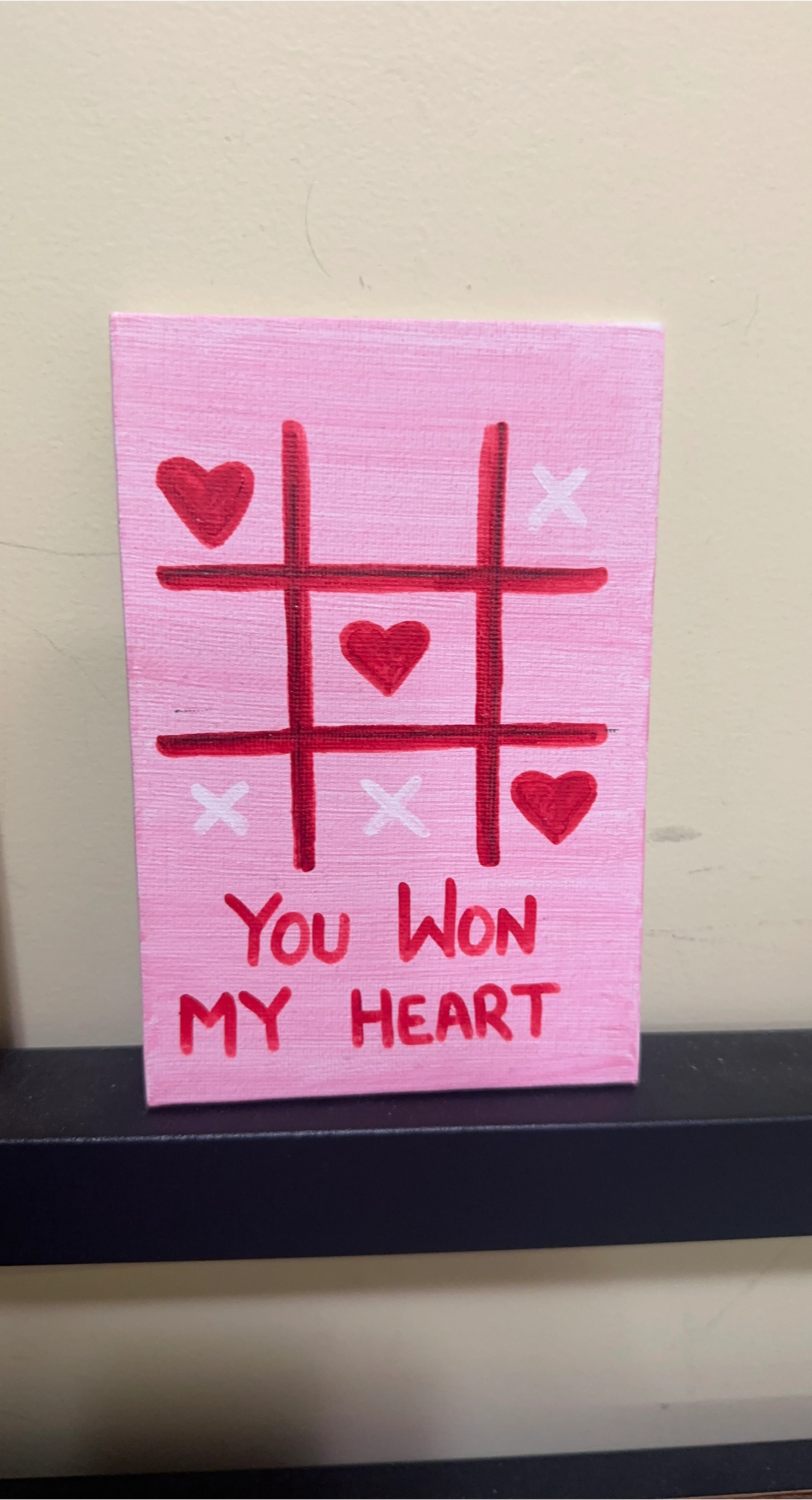 Hand-Painted Canvas Art - Valentine's Theme