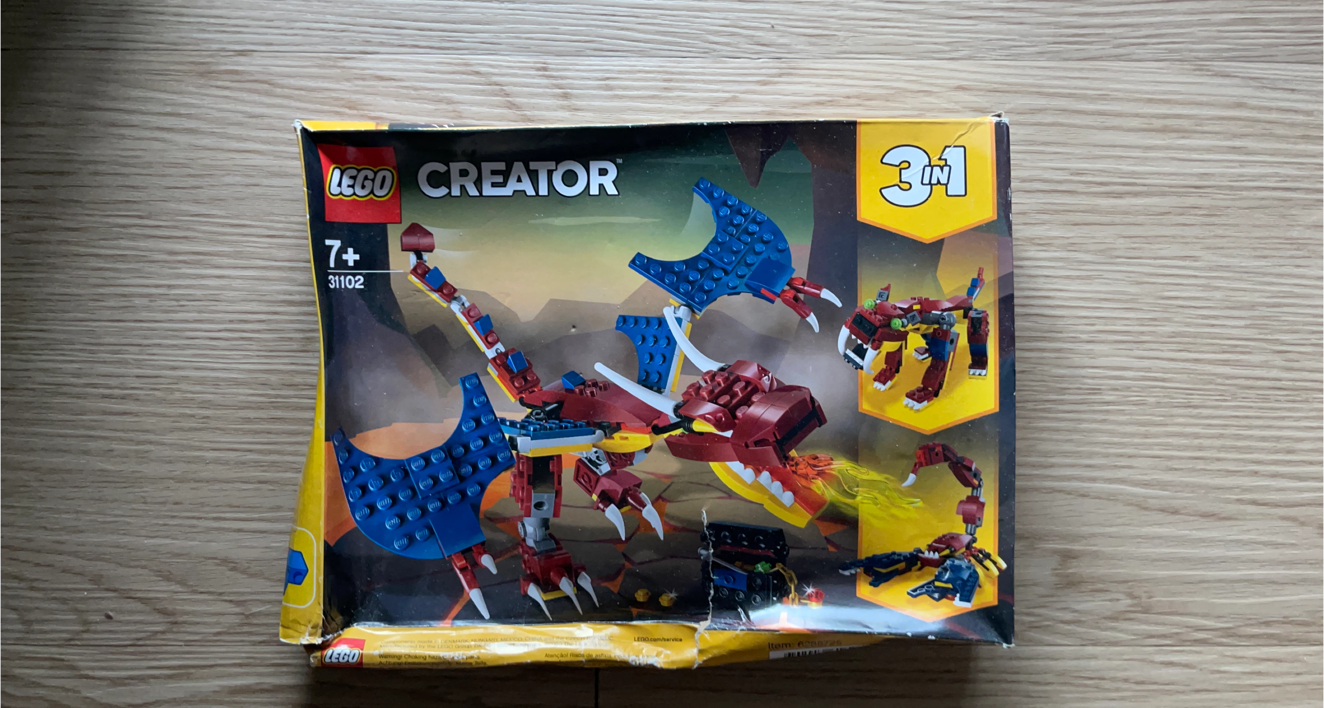 LEGO Creator 3 in 1 Mighty Dragons Set 31102