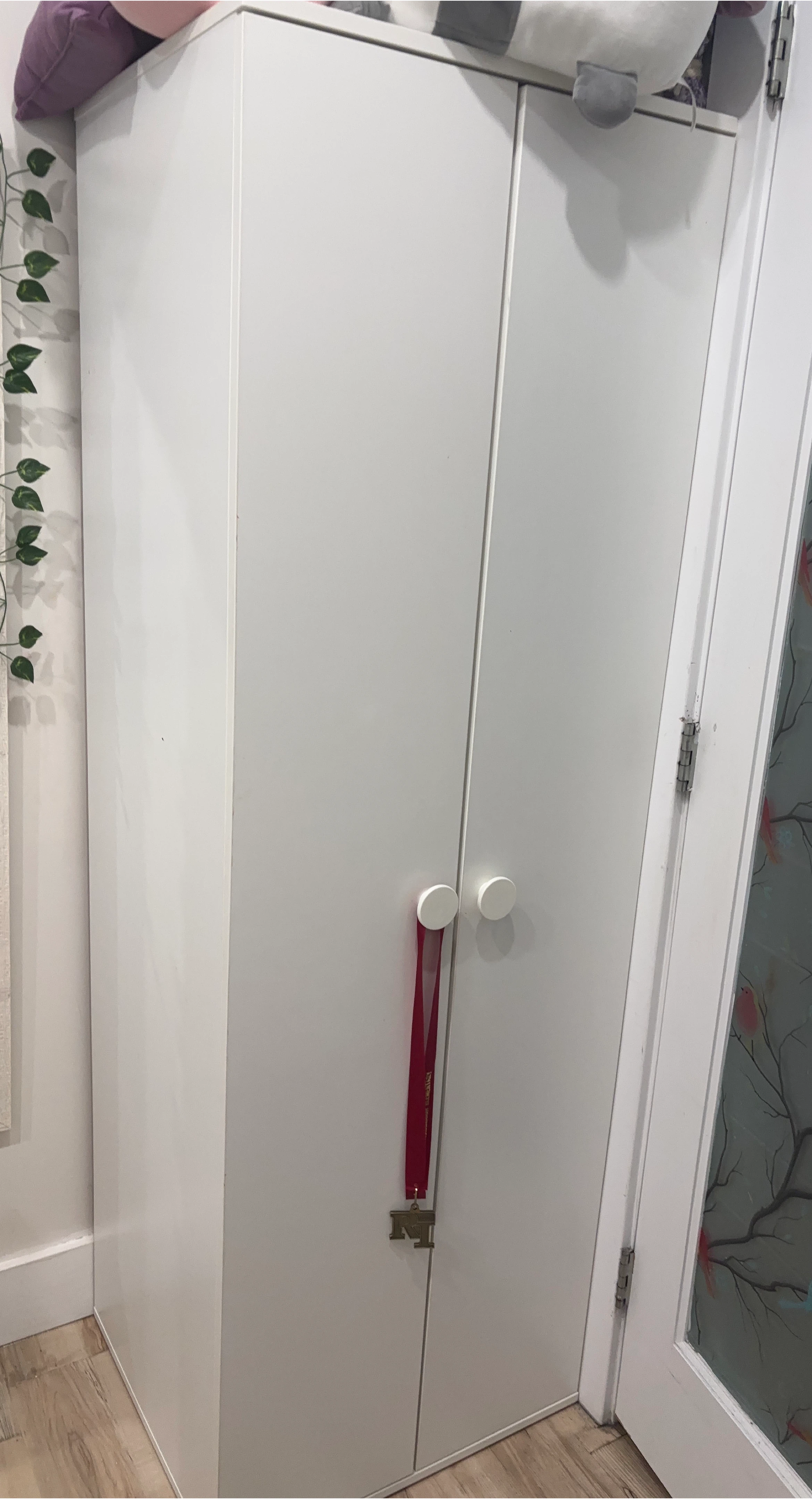 White Two-Door Storage Cabinet
