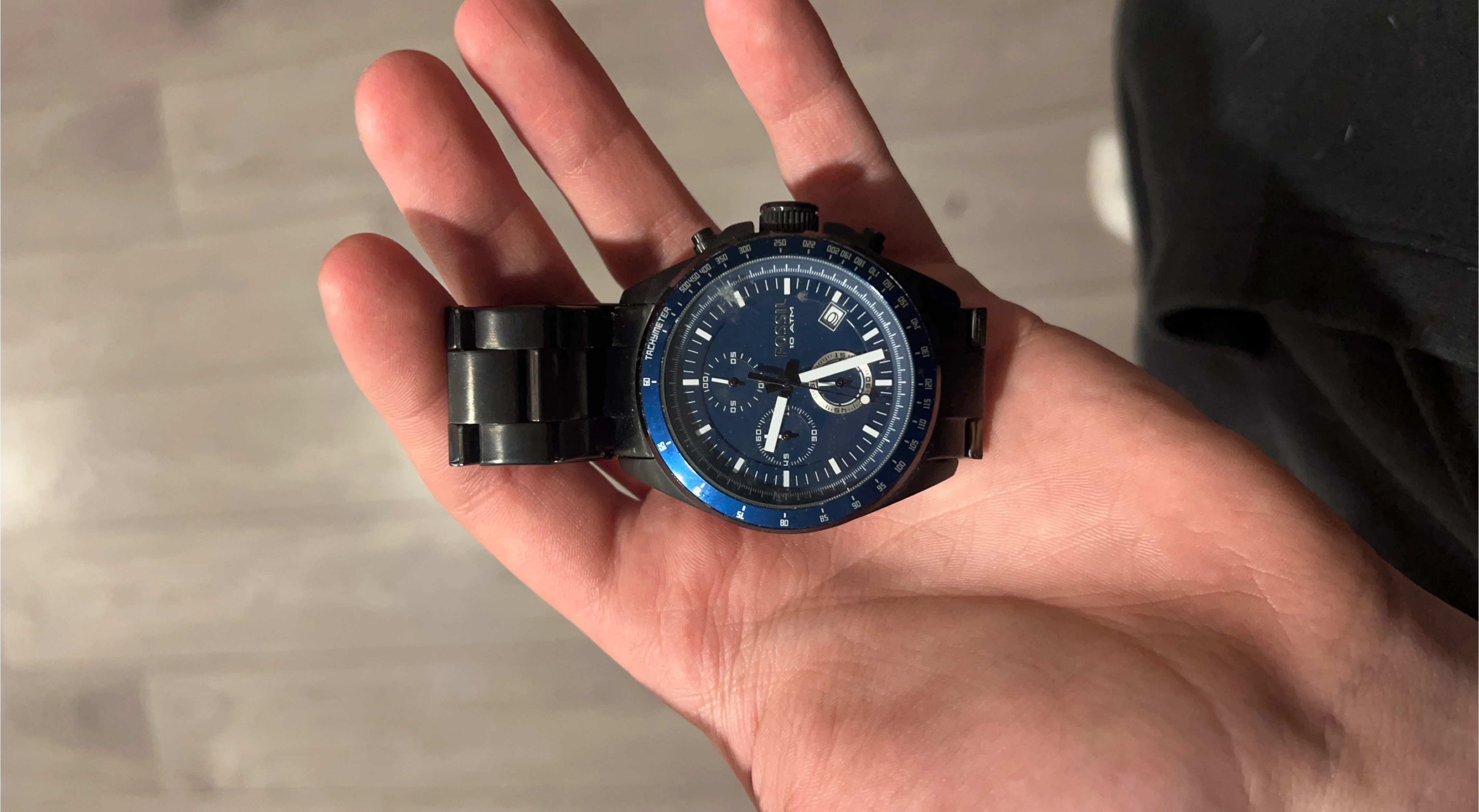 Fossil Chronograph Blue Dial Watch