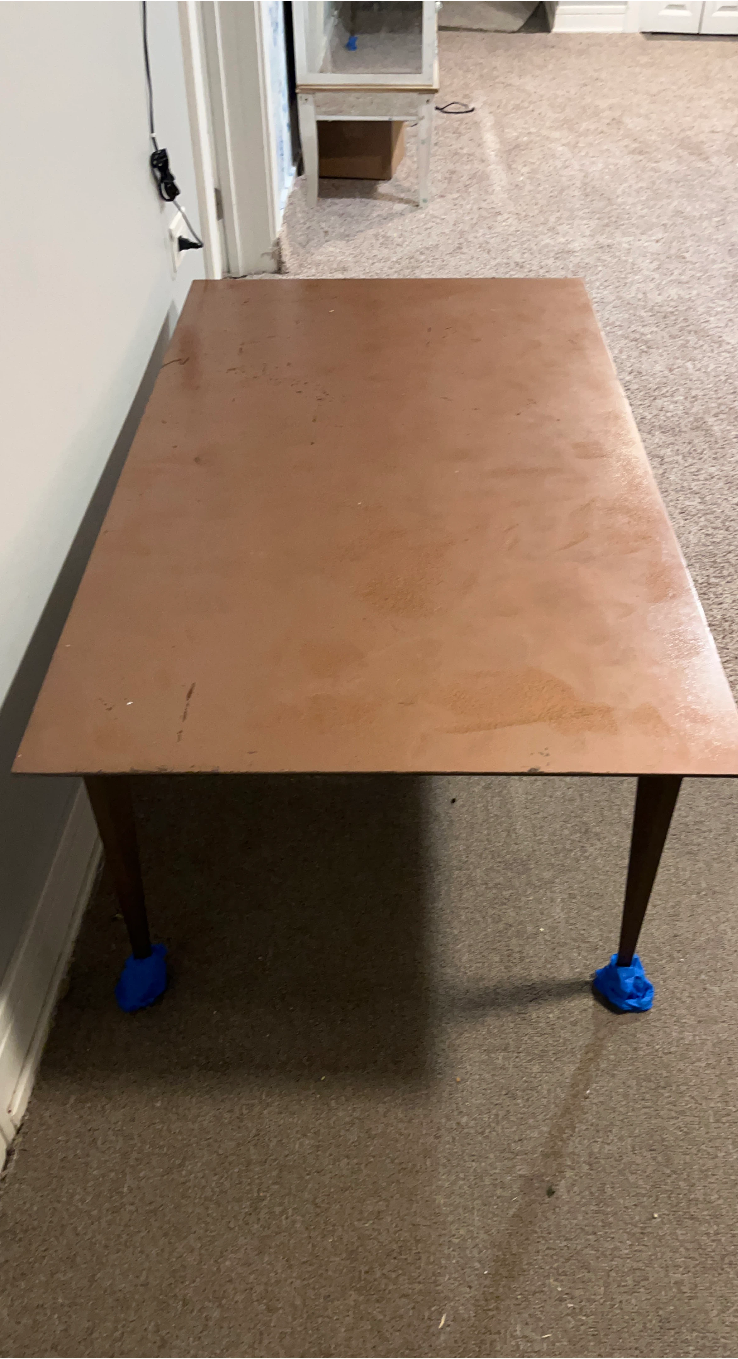 Metal Top Table with metal Legs