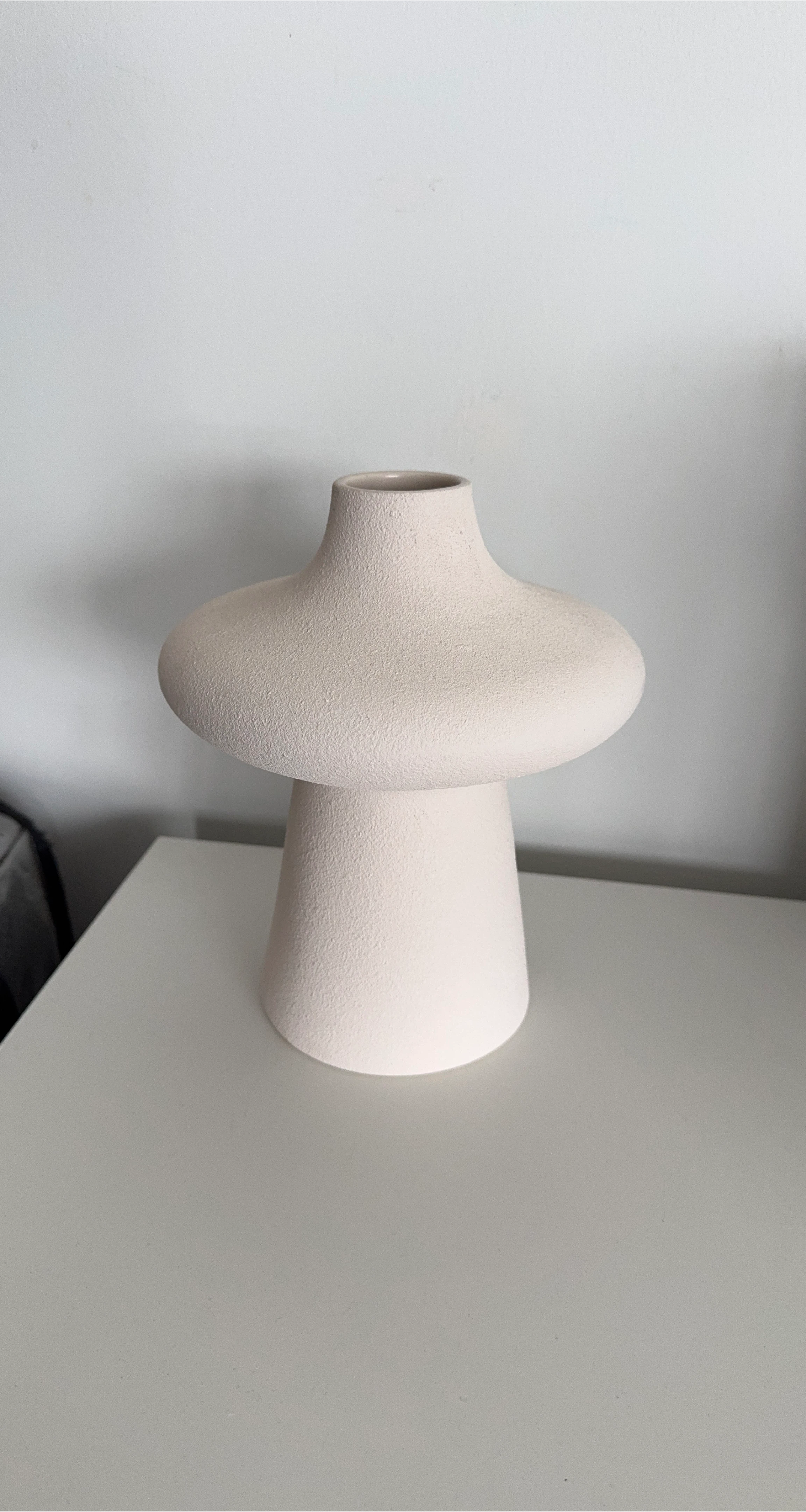 Textured Mushroom Shaped Vase