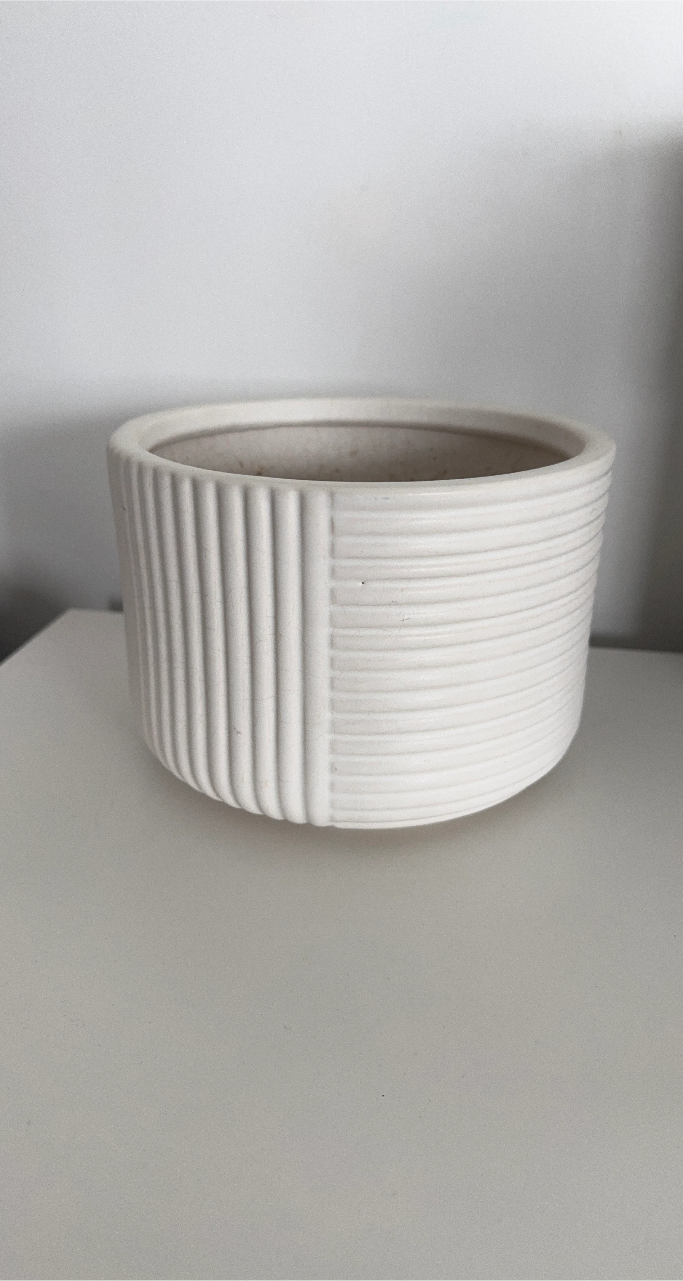 White Ceramic Planter Pot
