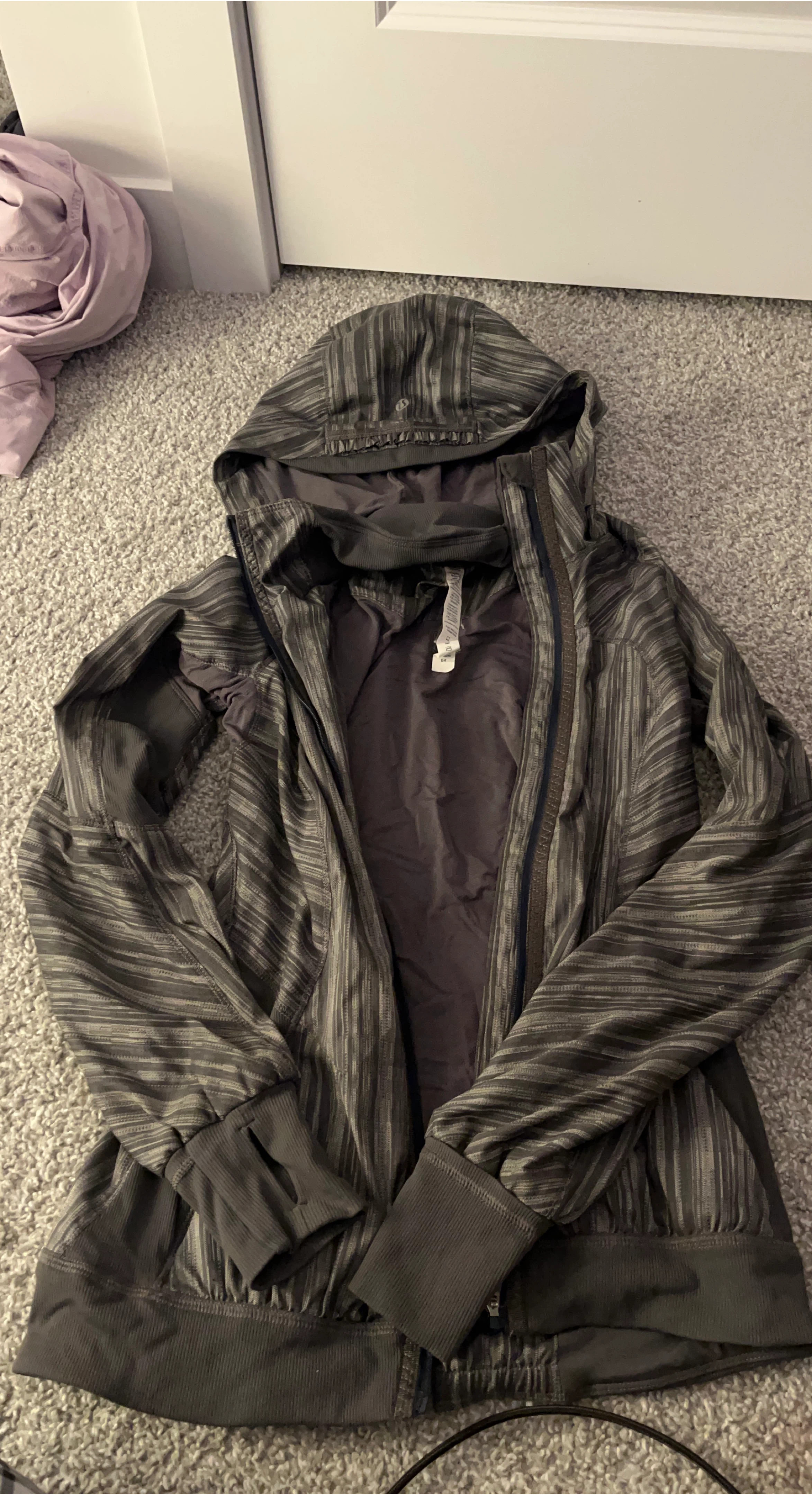 Lululemon Striped Hooded Jacket