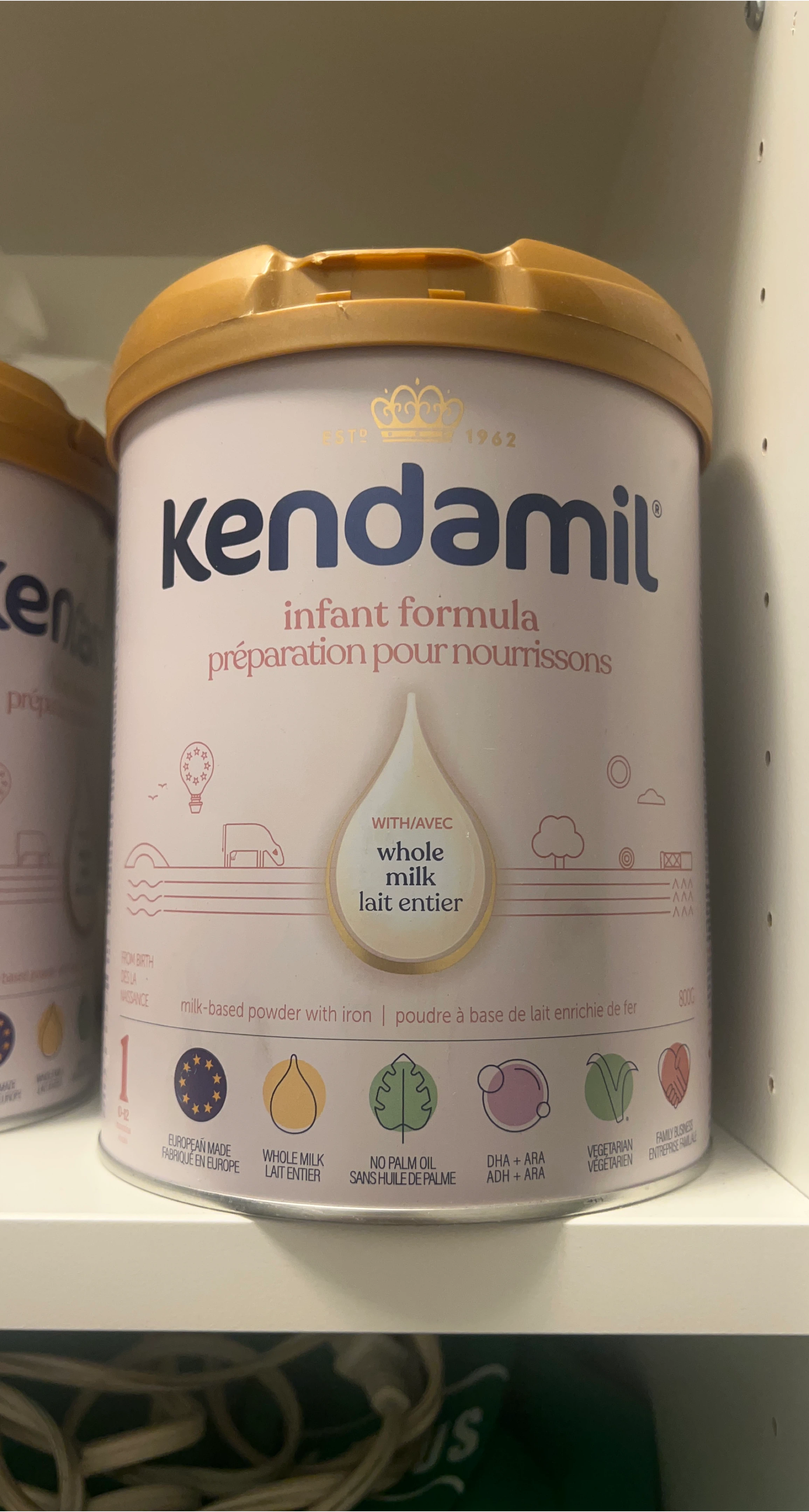 Kendamil Whole Milk Infant Formula 800g