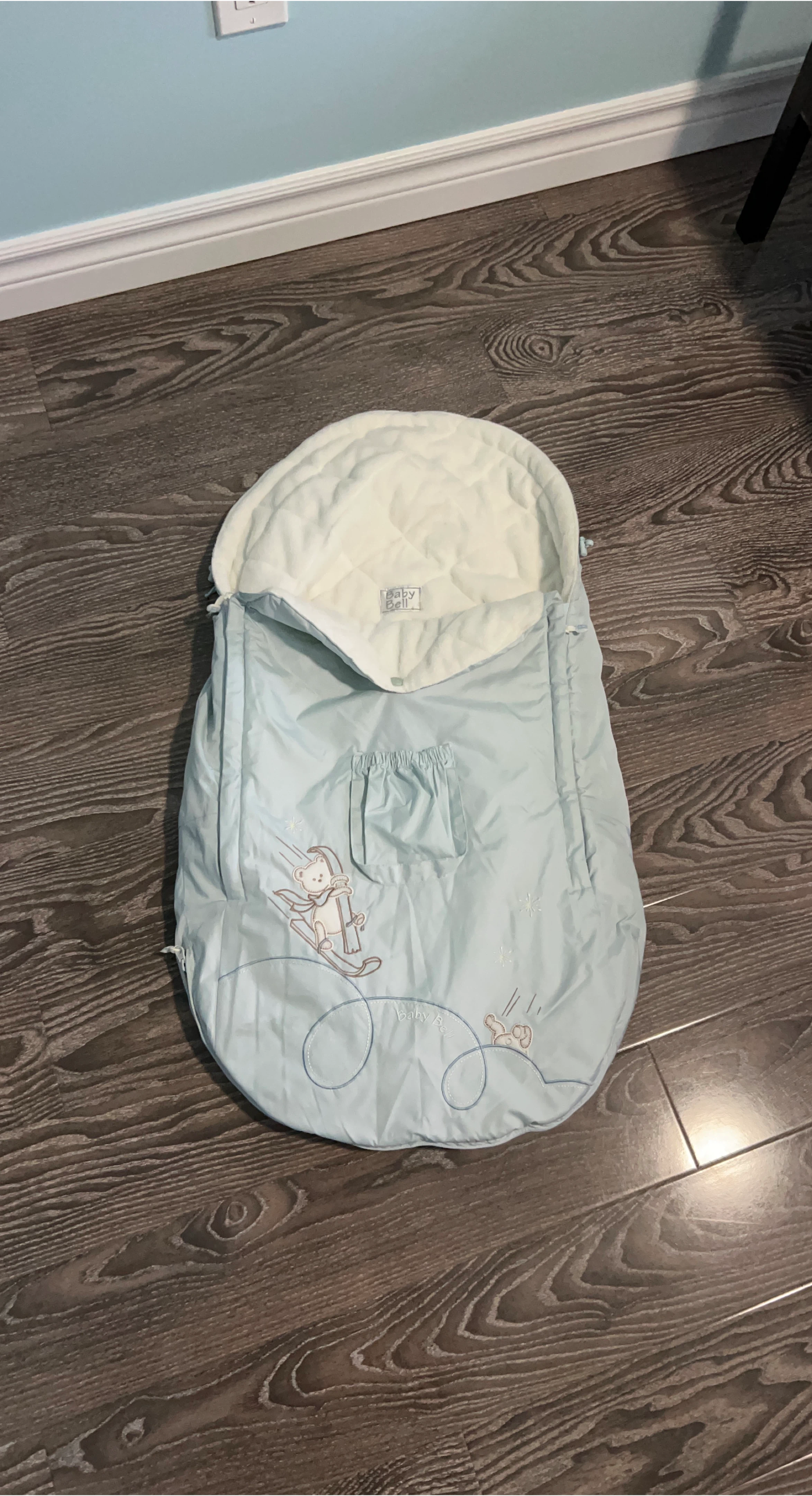 Baby Bell Stroller Bunting Bag - Light Blue