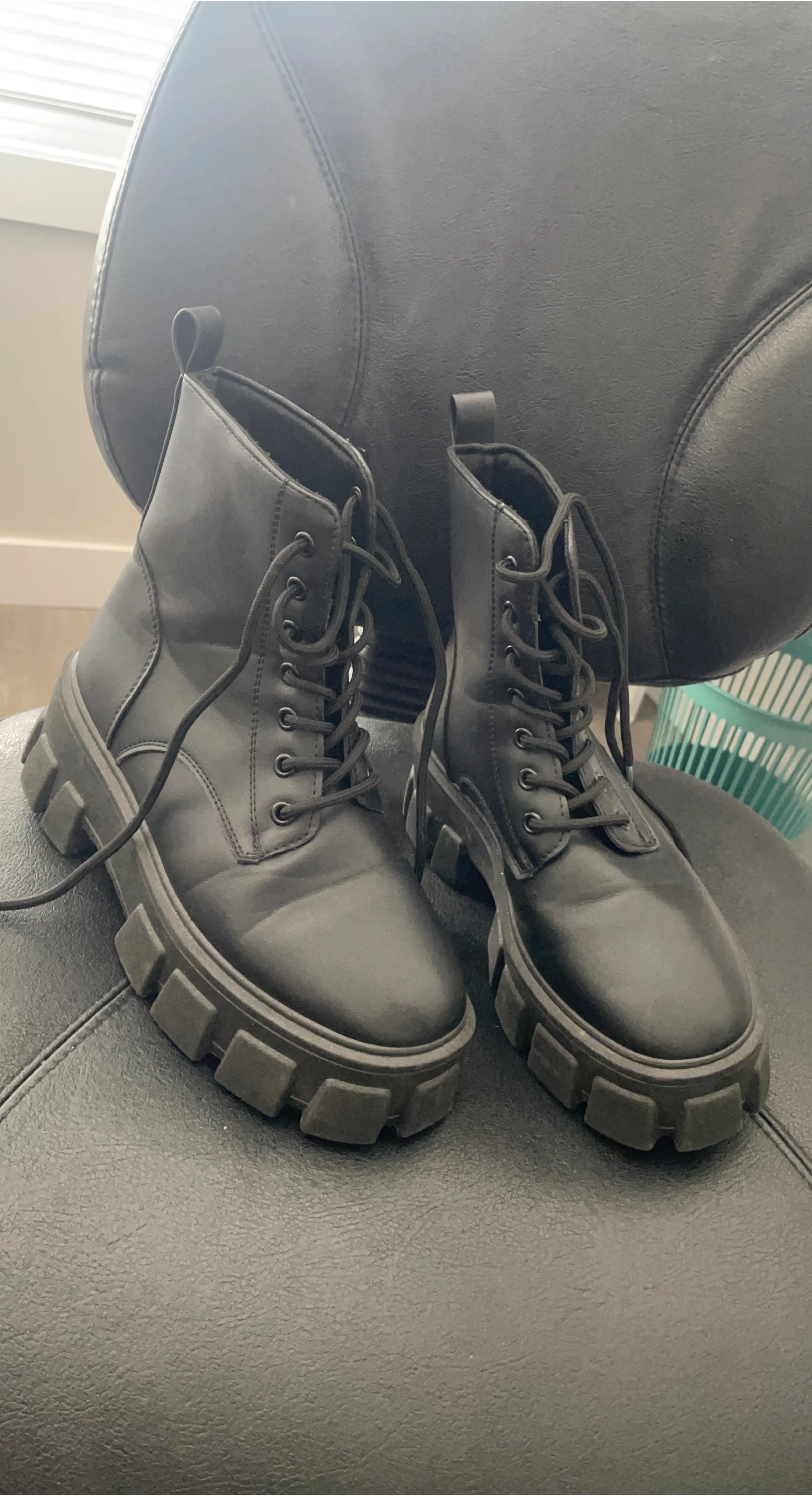 Black Chunky Platform Boots
