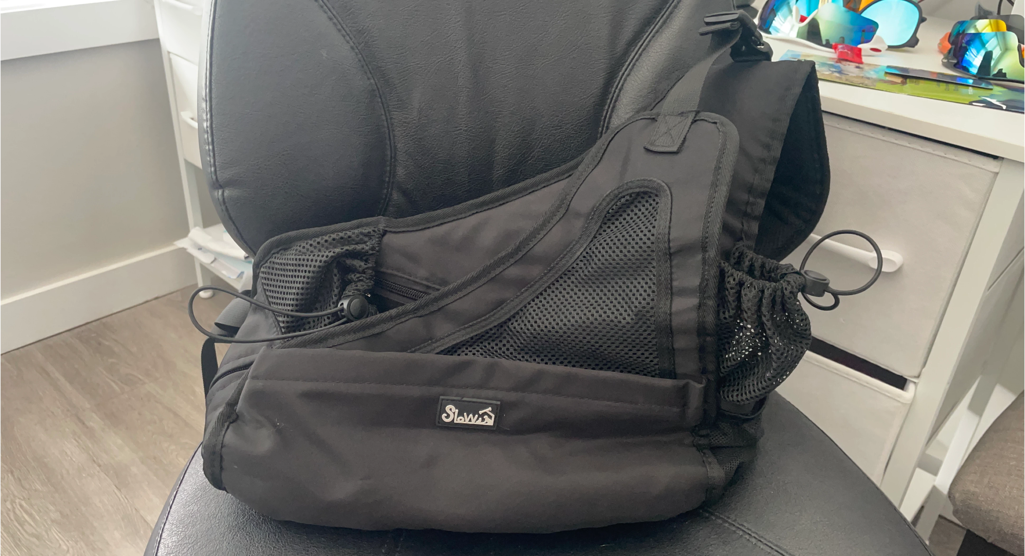 Sloooogs Black Pet Carrier Sling Bag