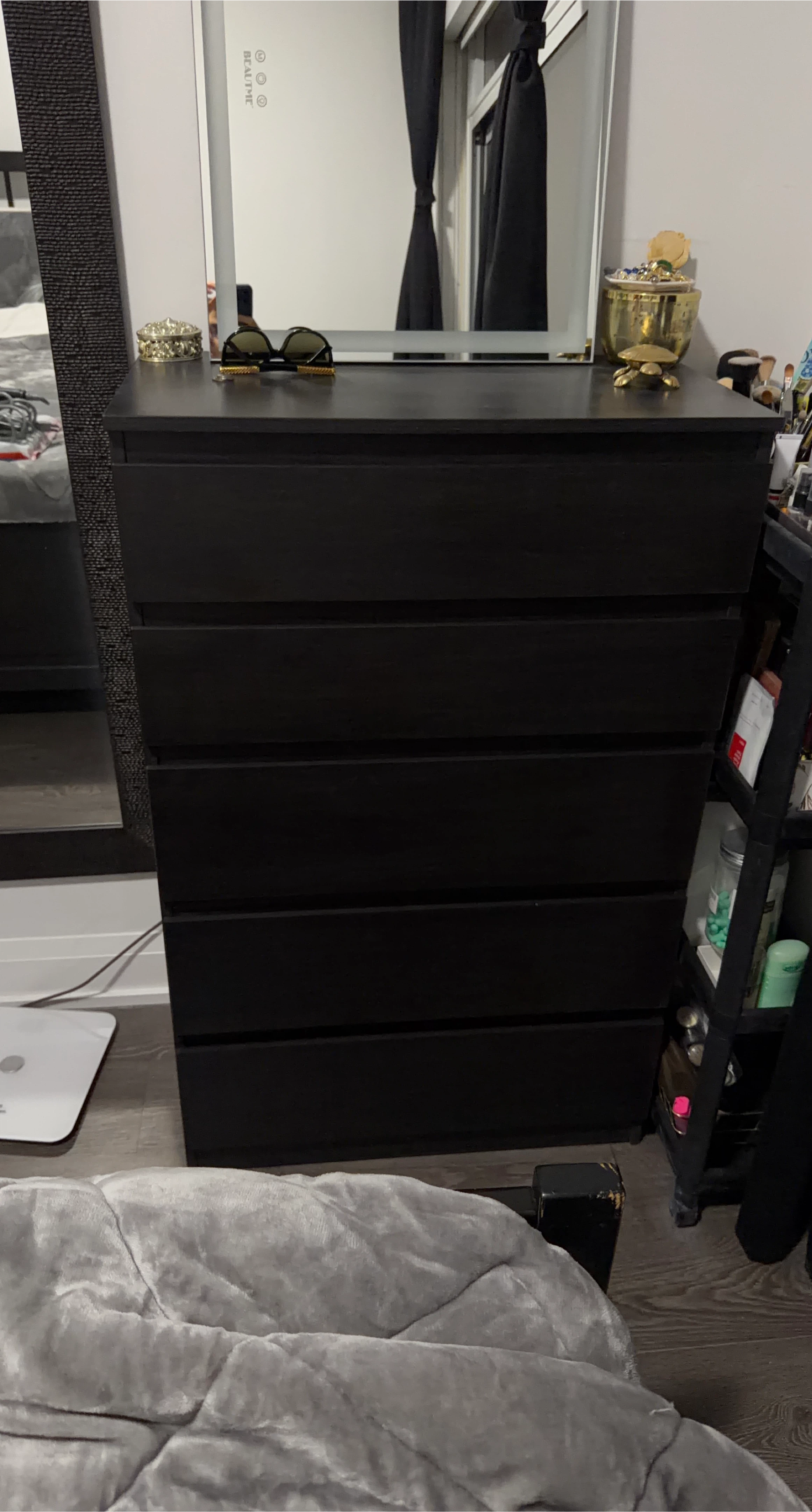 IKEA Kullen 5-Drawer Chest - Black-Brown