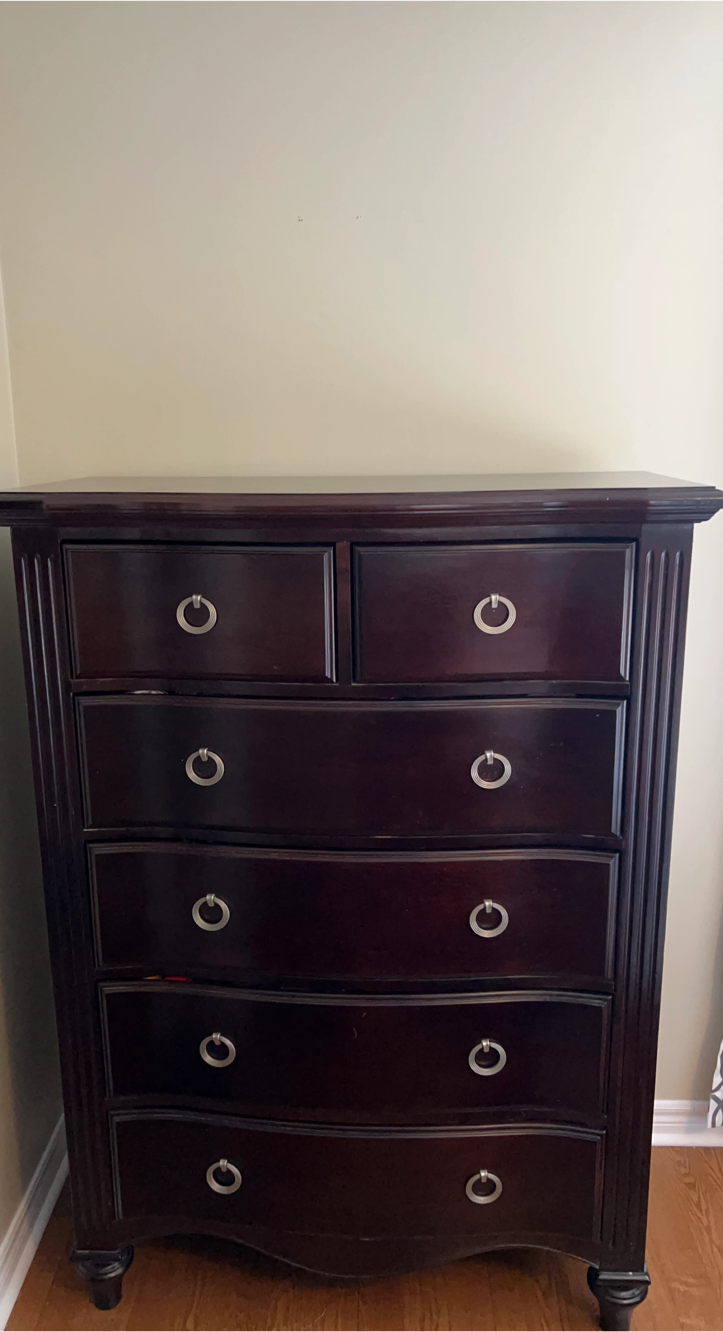 Dark Brown 6-Drawer Dresser