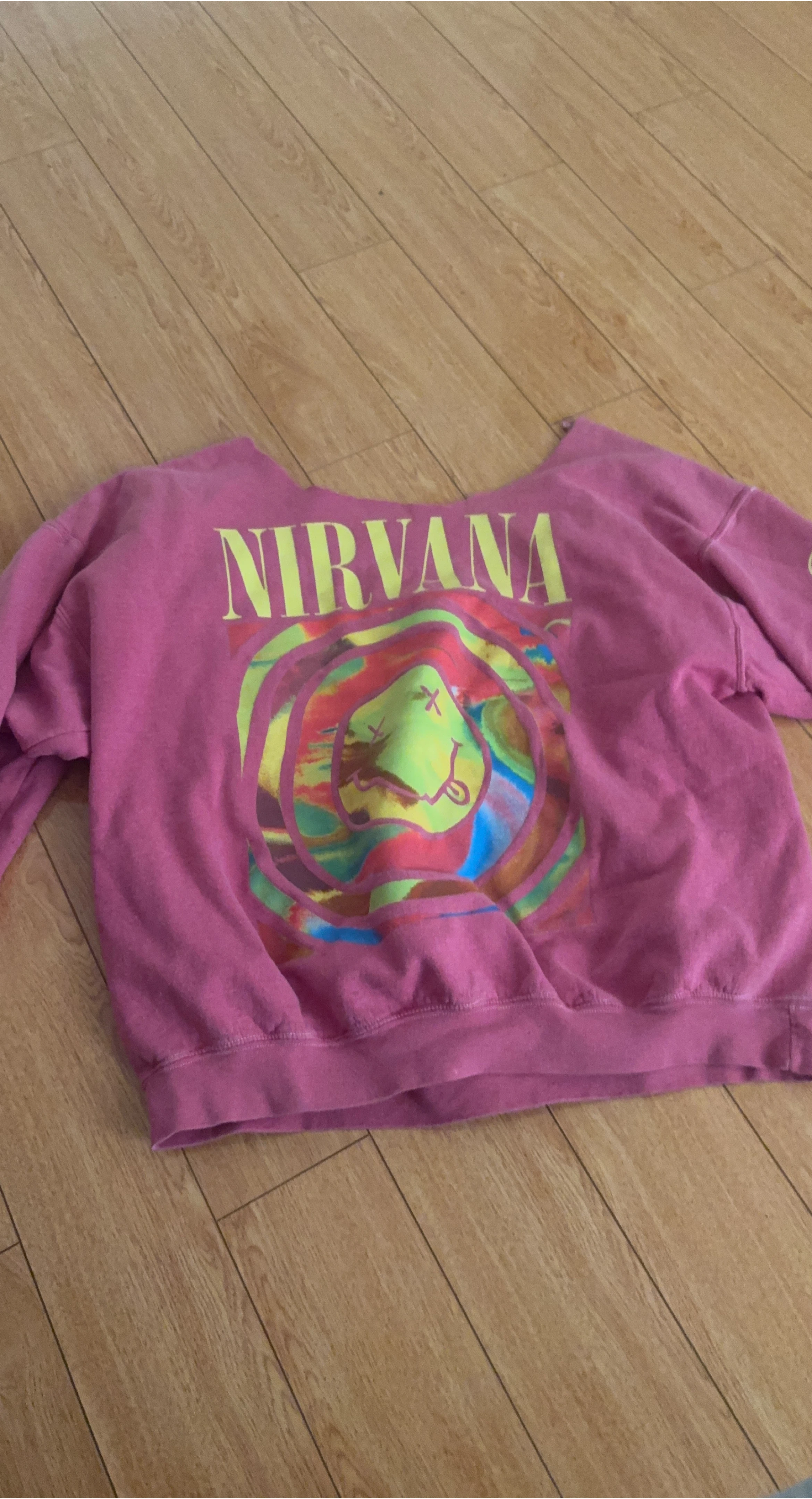 Nirvana Smiley Face Crewneck Sweatshirt