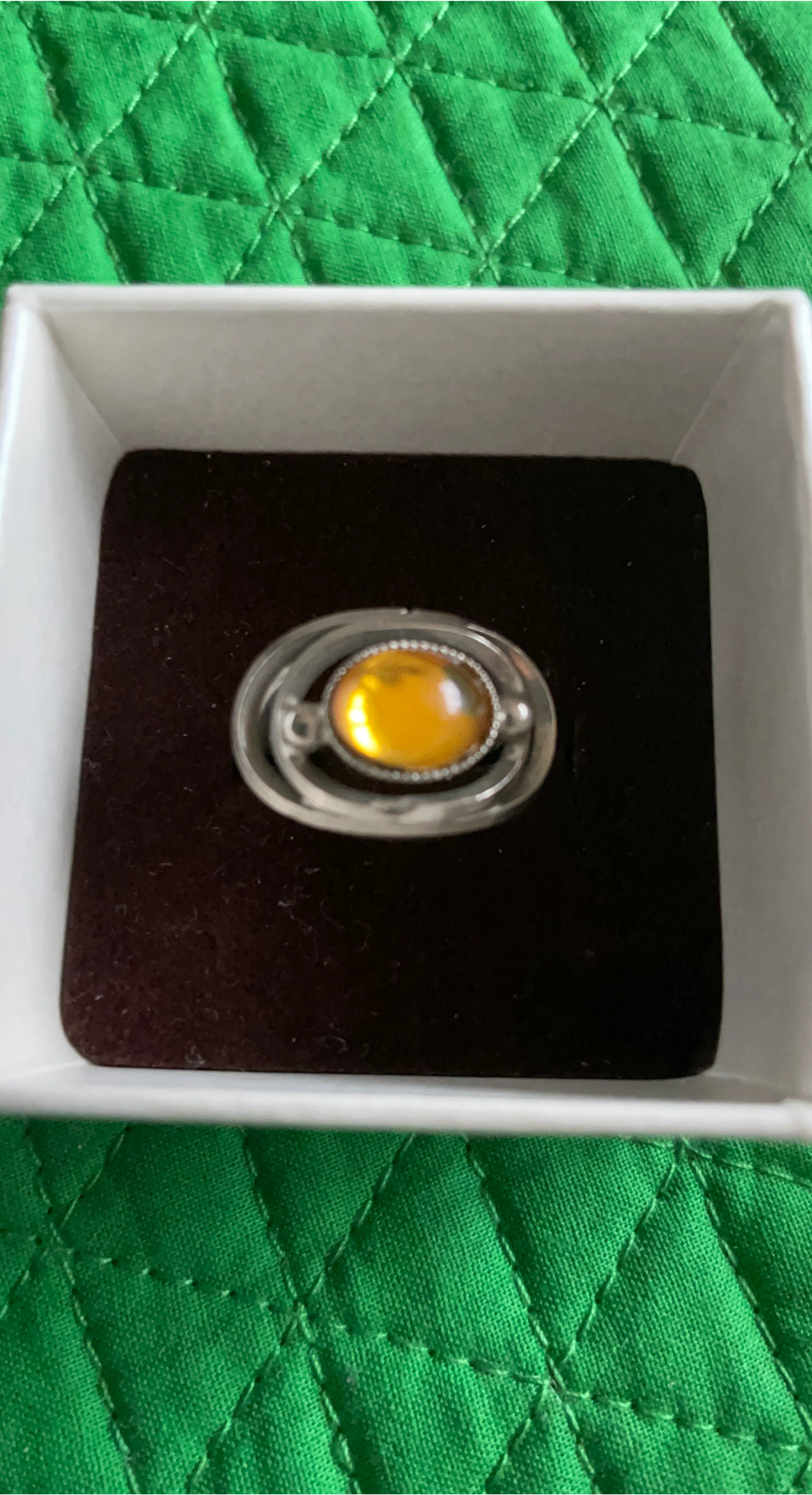 Amber ring