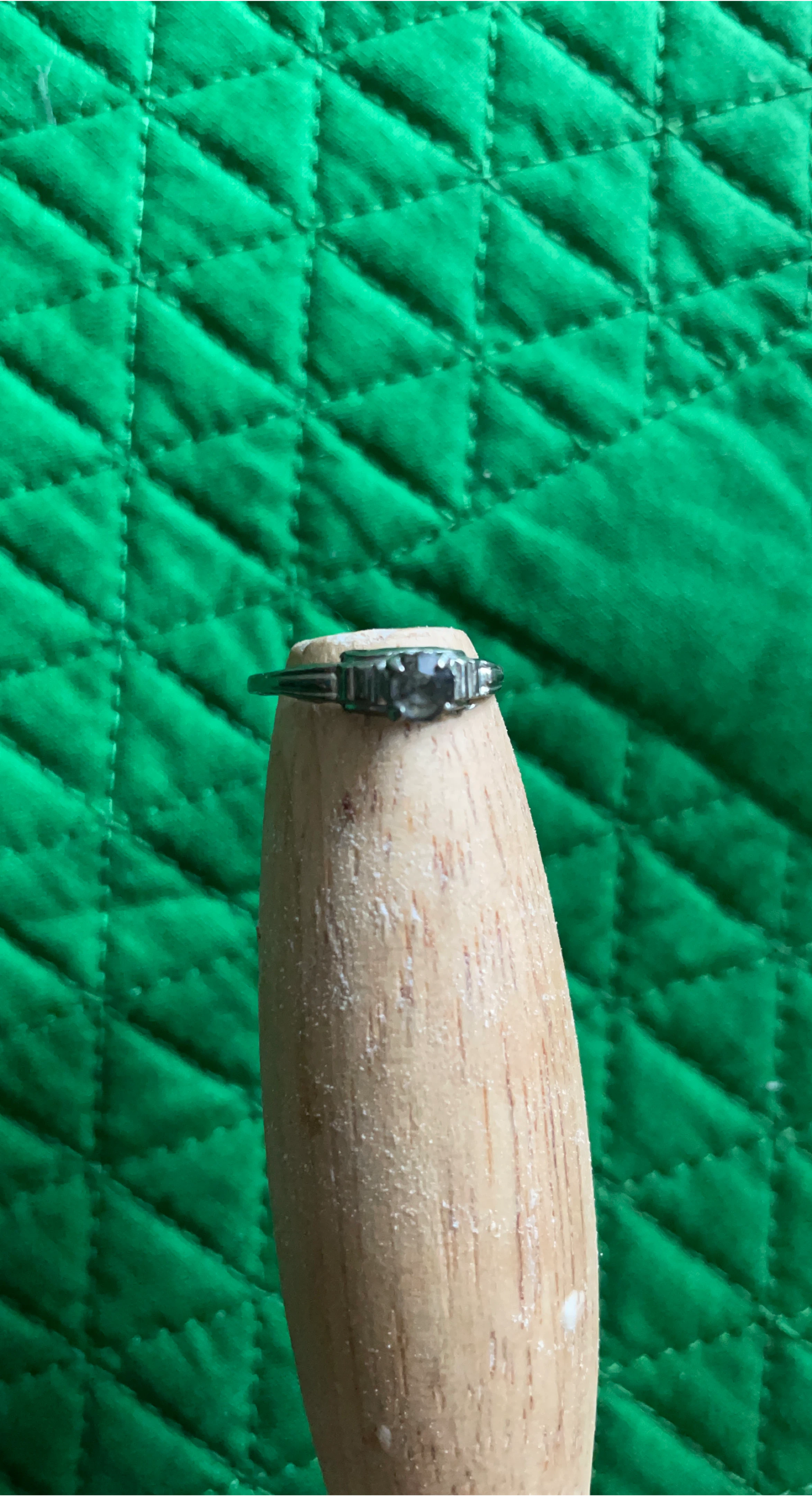 Vintage Art Deco Ring with Stones