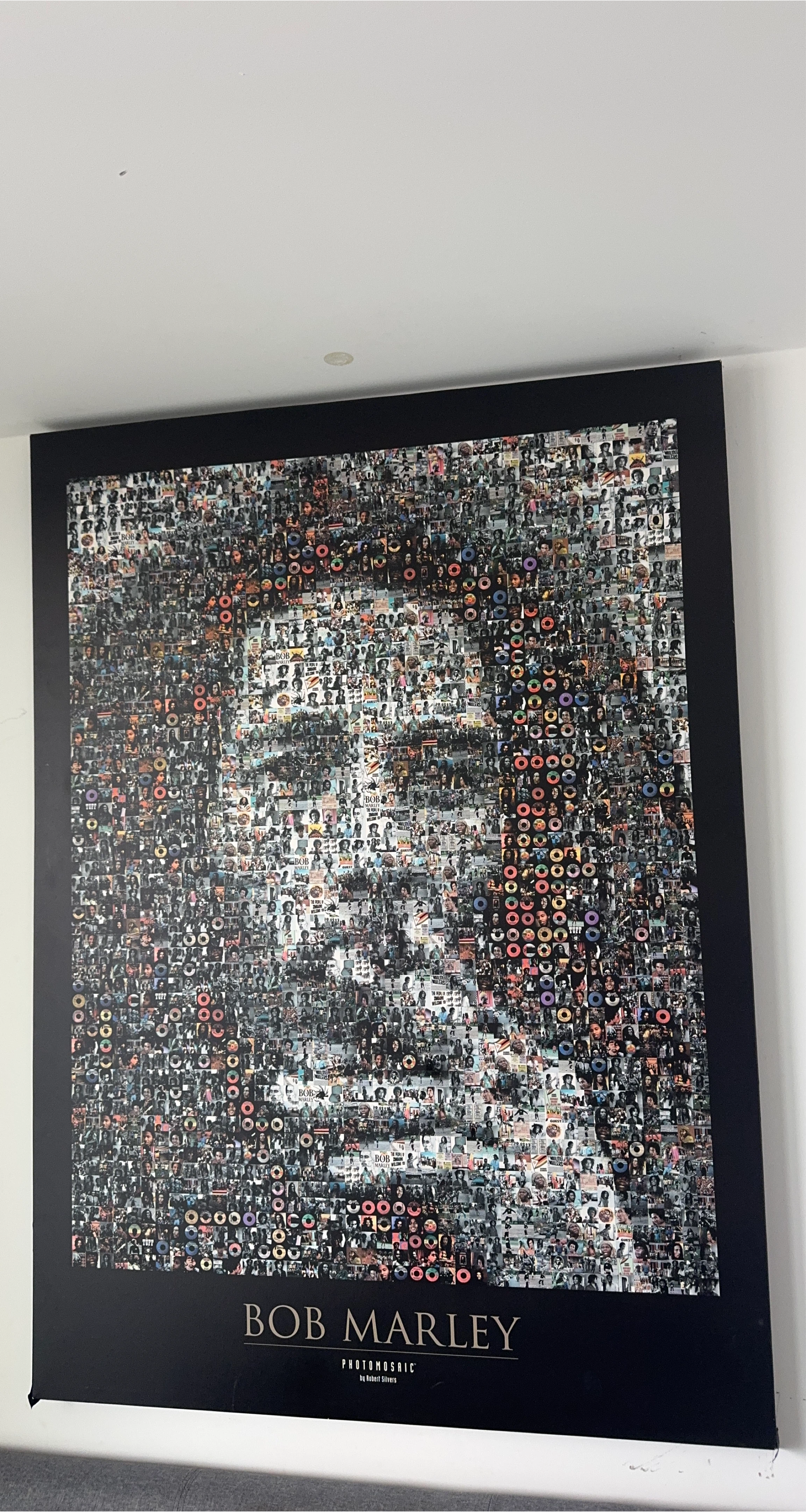 Bob Marley Photomosaic Art by Robert Silvers