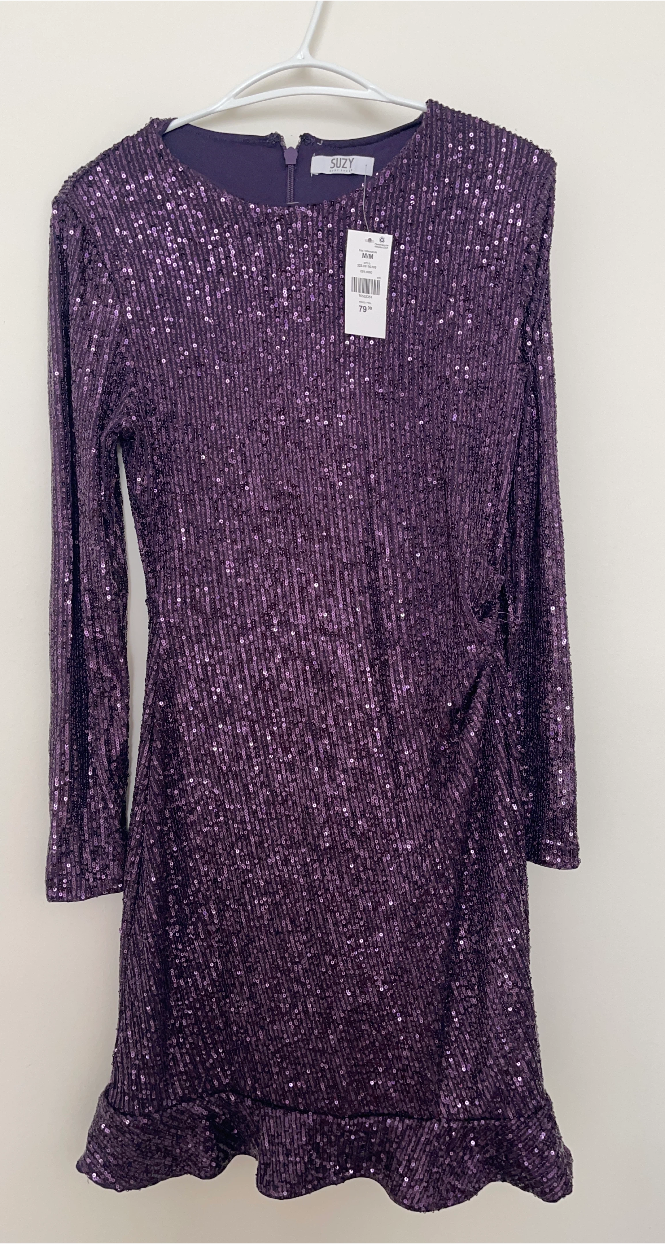 SUZY Sequin Dress M/M Purple
