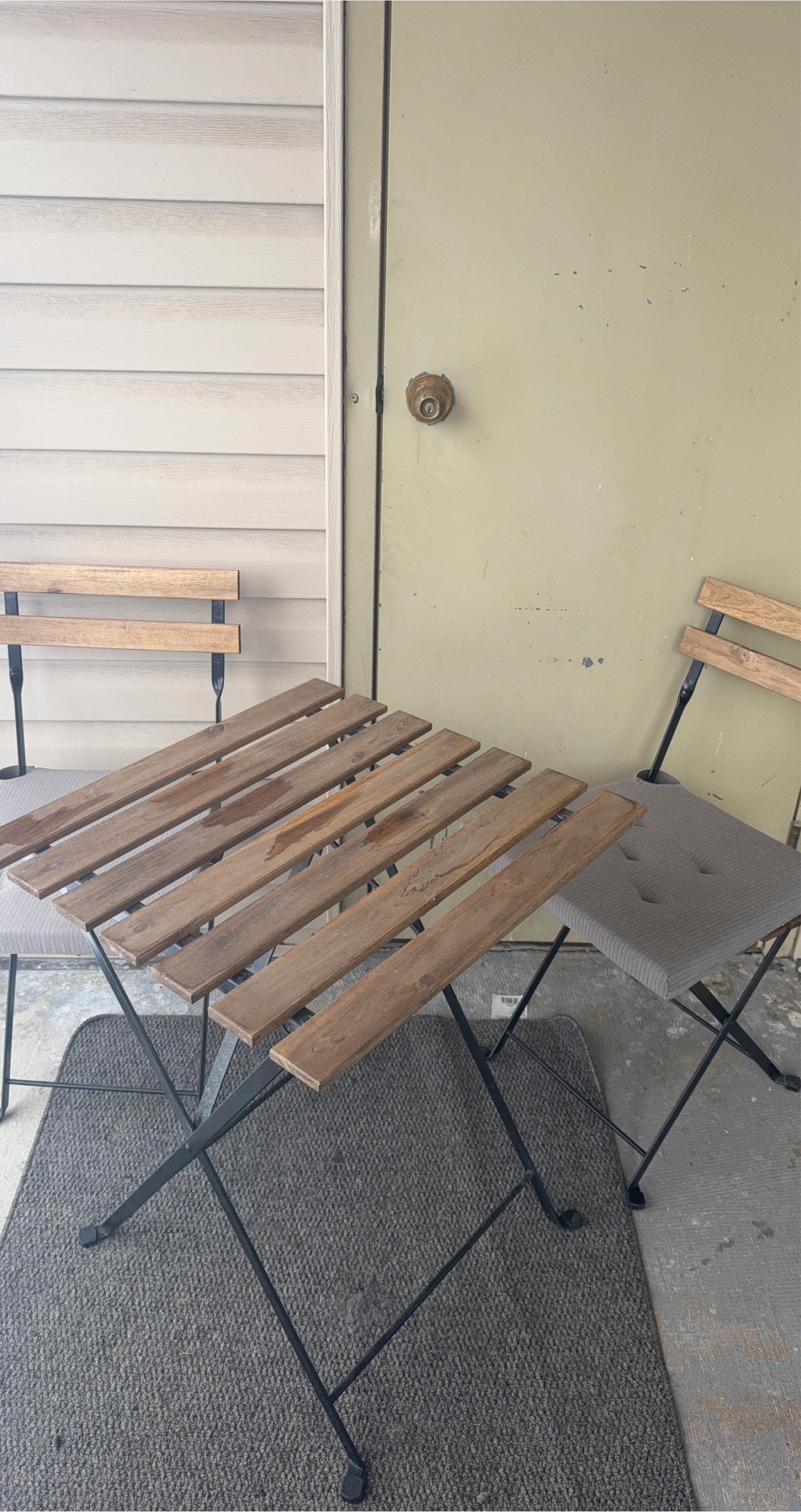 Wooden Bistro Table and Chairs Set