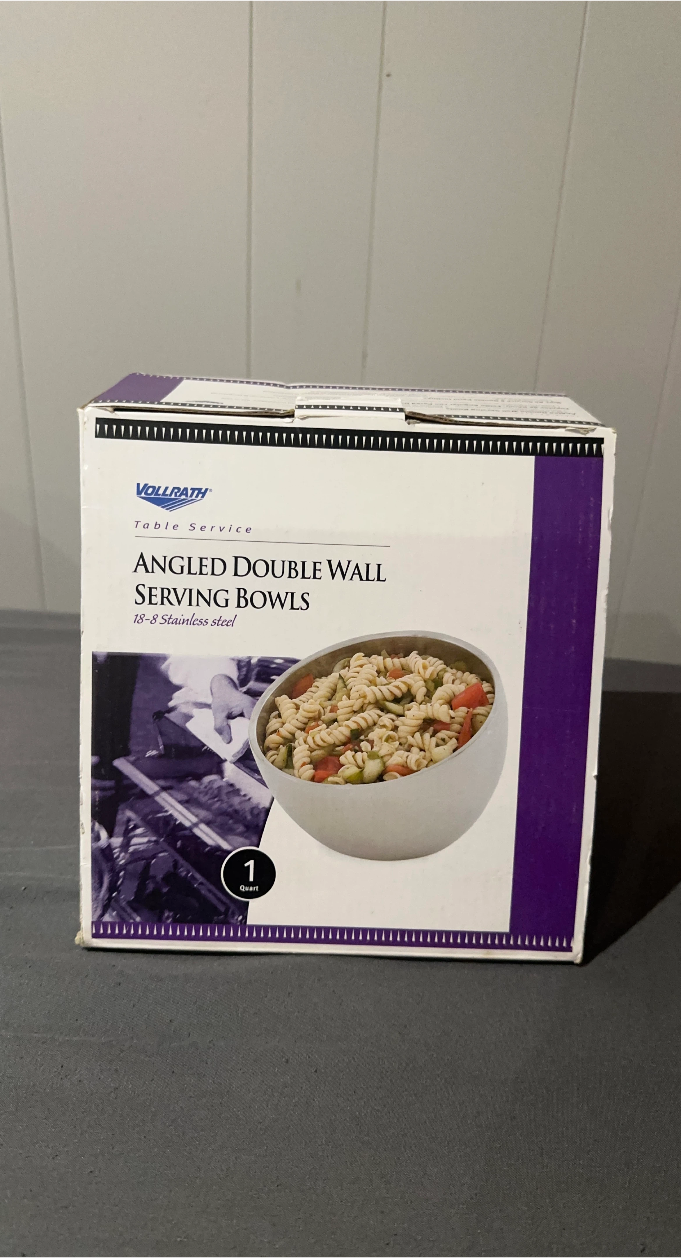 Vollrath Angled Double Wall Serving Bowl - Stainless Steel