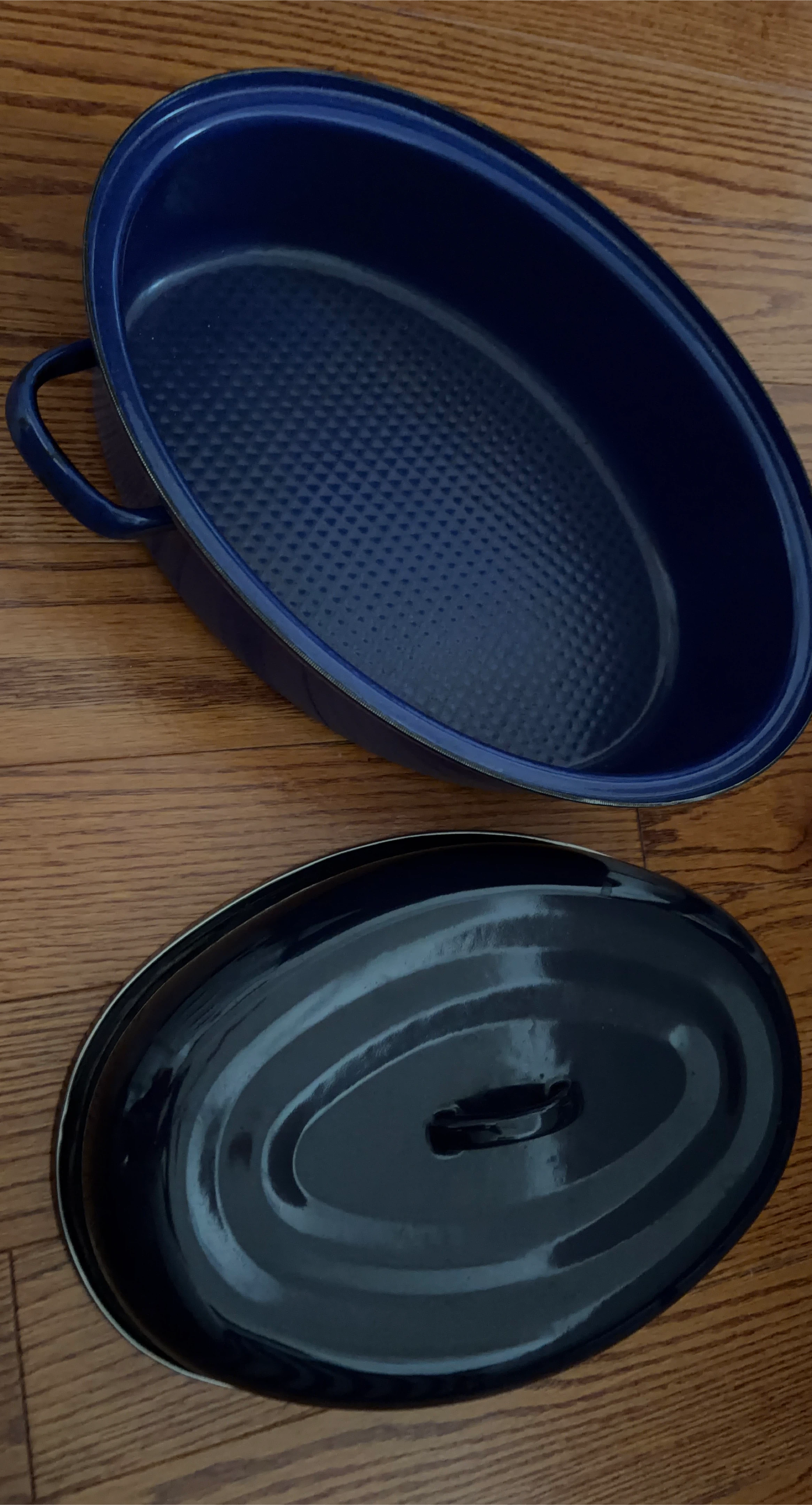 Enamel Roasting Pan with Lid