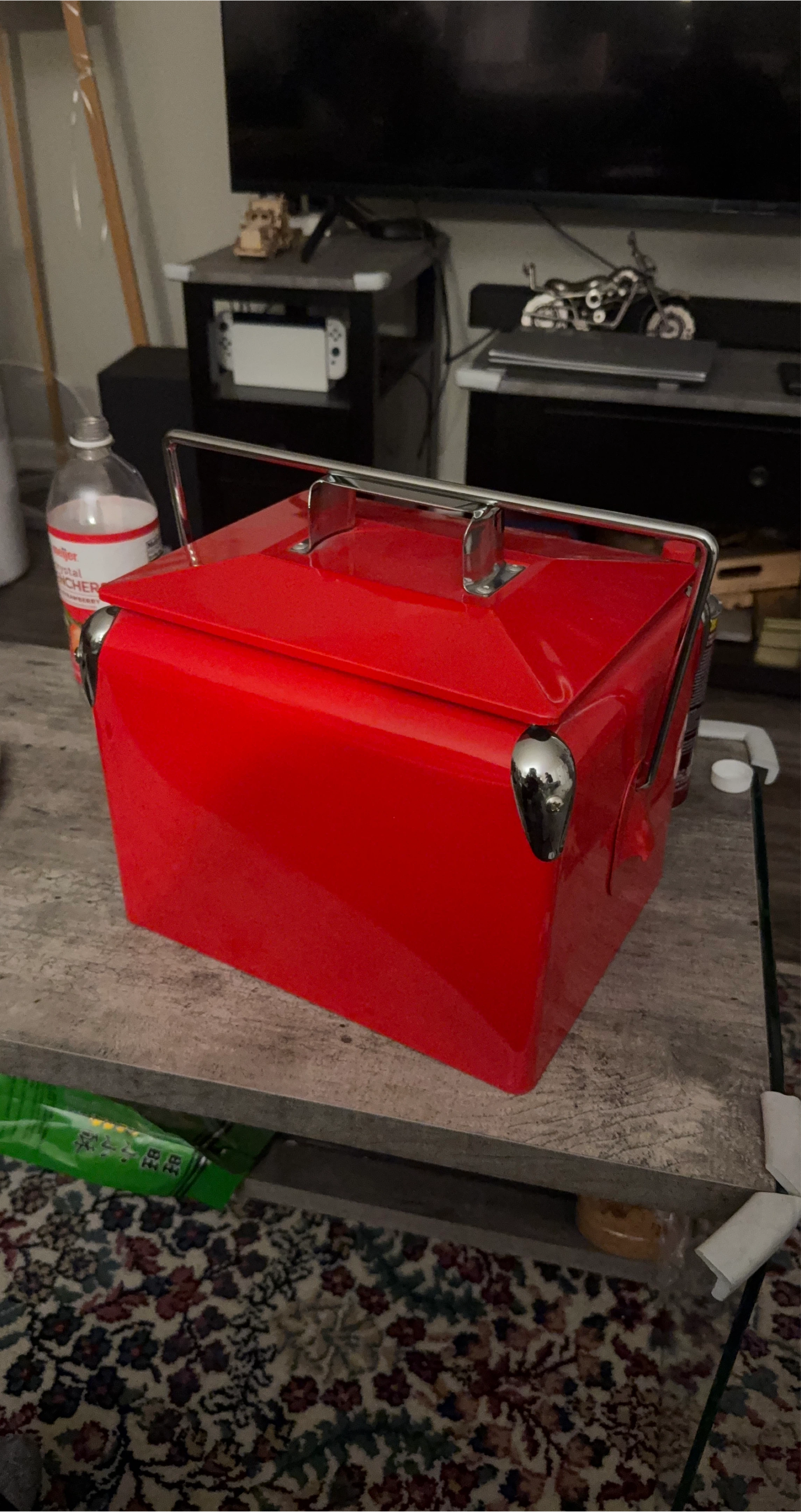 Red Metal Cooler
