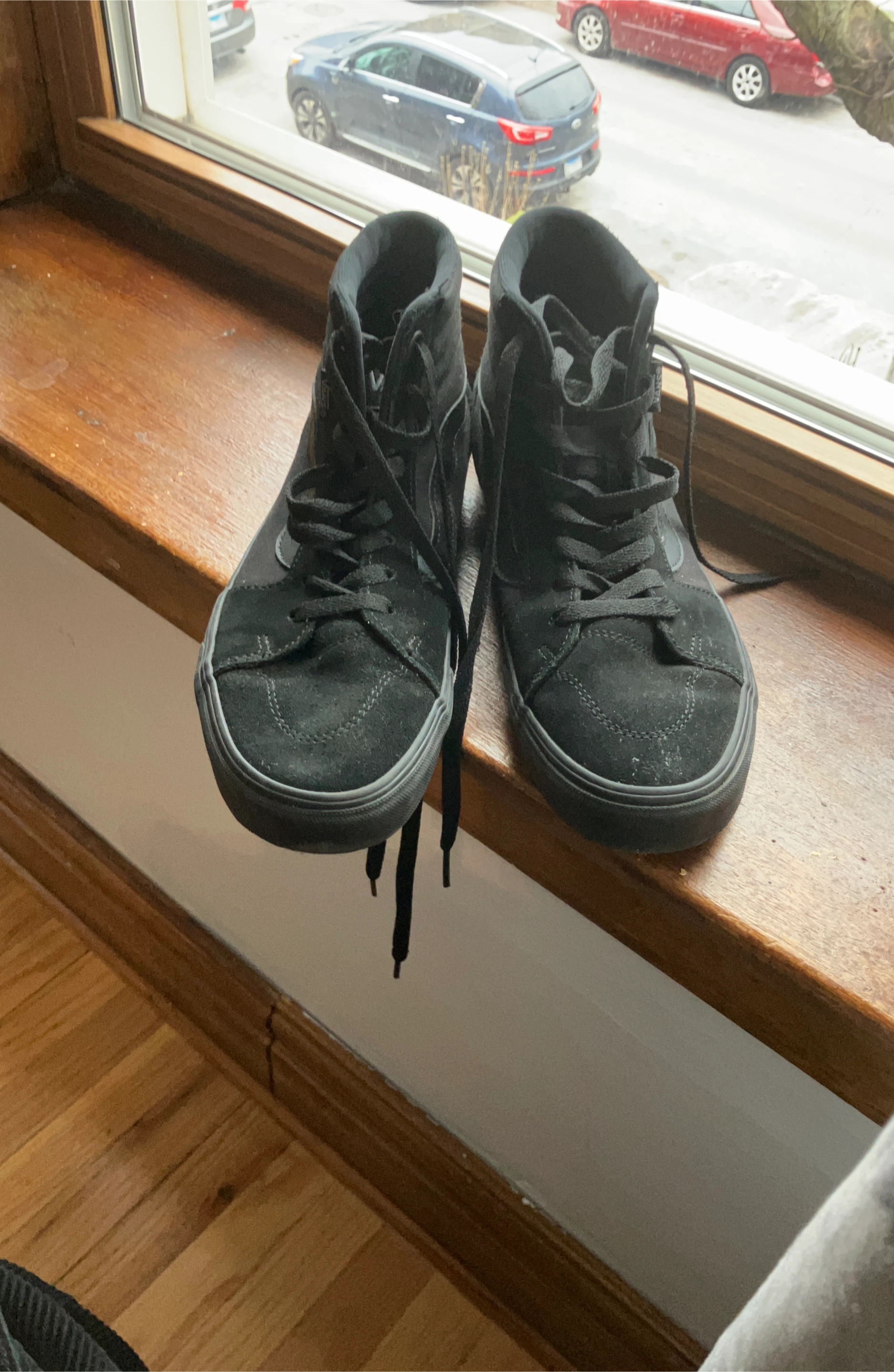 Vans Sk8-Hi Black Suede High Top Sneakers