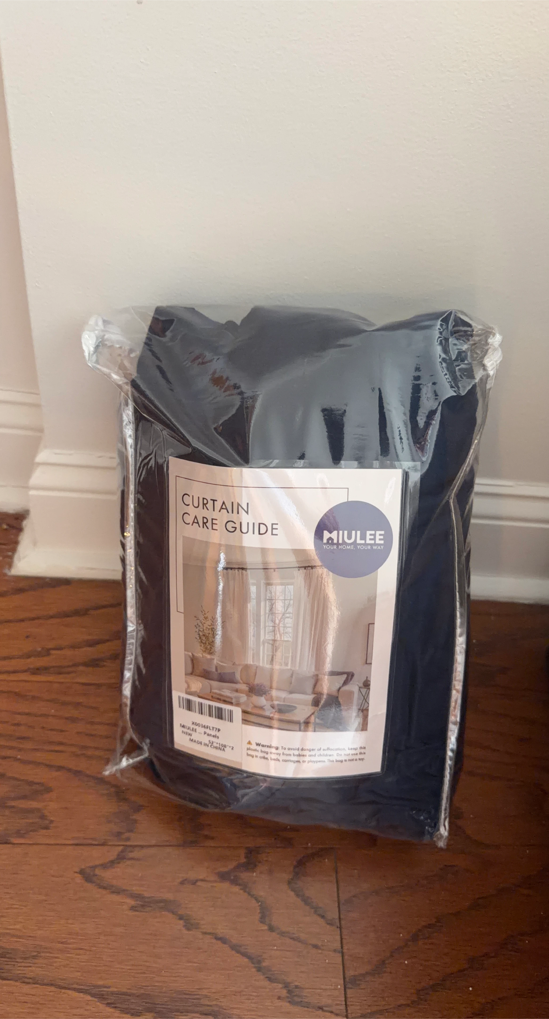 Navy Blue Blackout Curtains - 2 Panels 108” long - photo 2