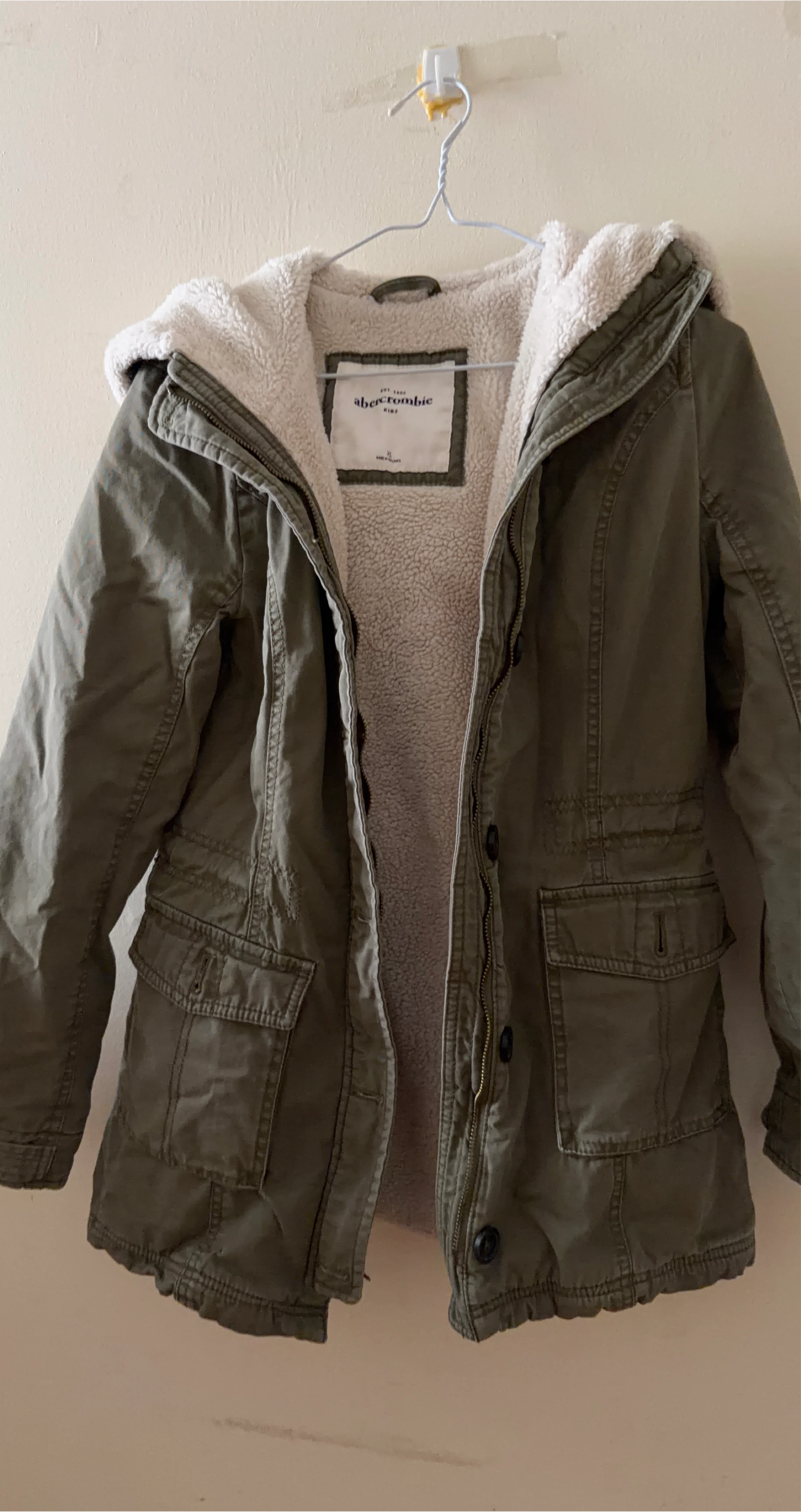Abercrombie Kids Sherpa Lined Parka