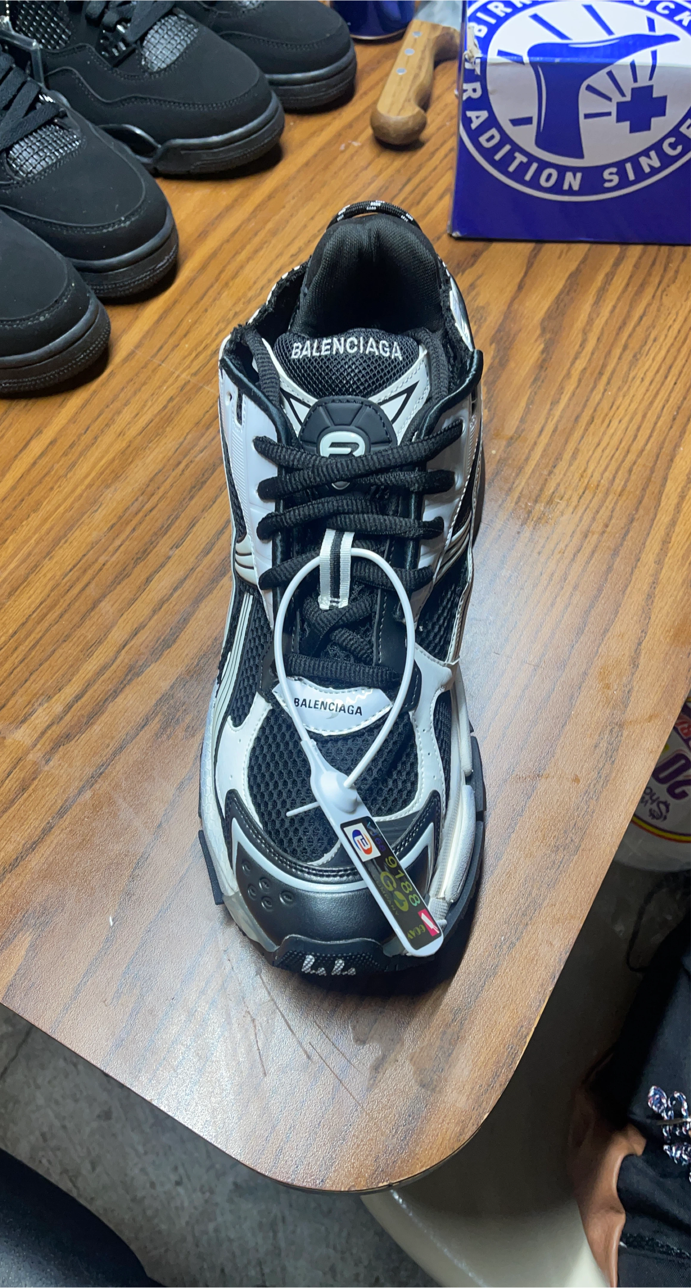 Balenciaga Men's Track Sneaker Black/White