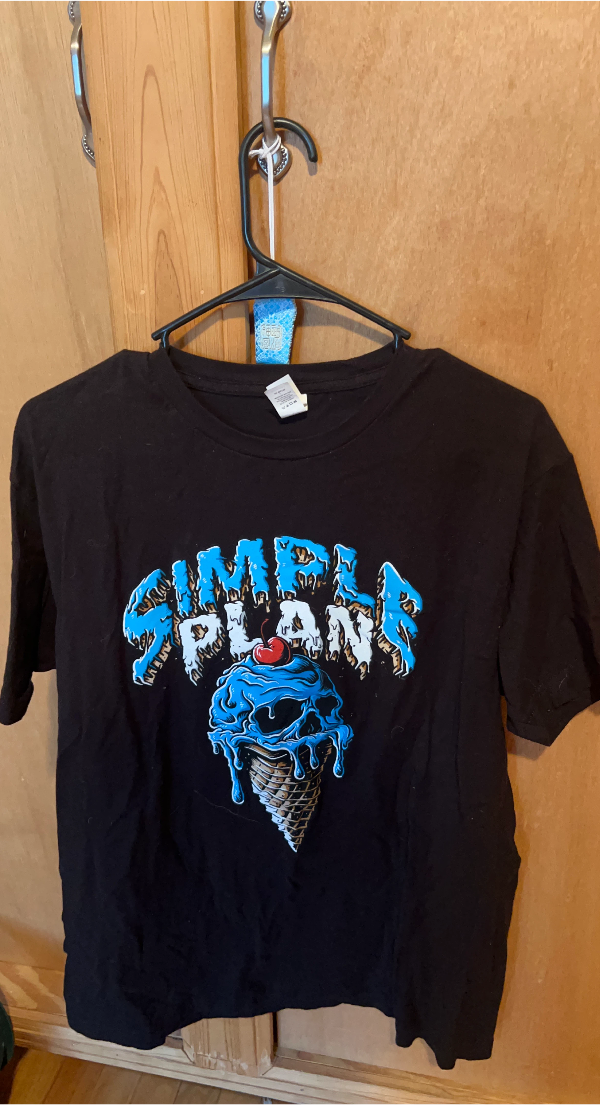 Simply Plan Black T-Shirt Size L