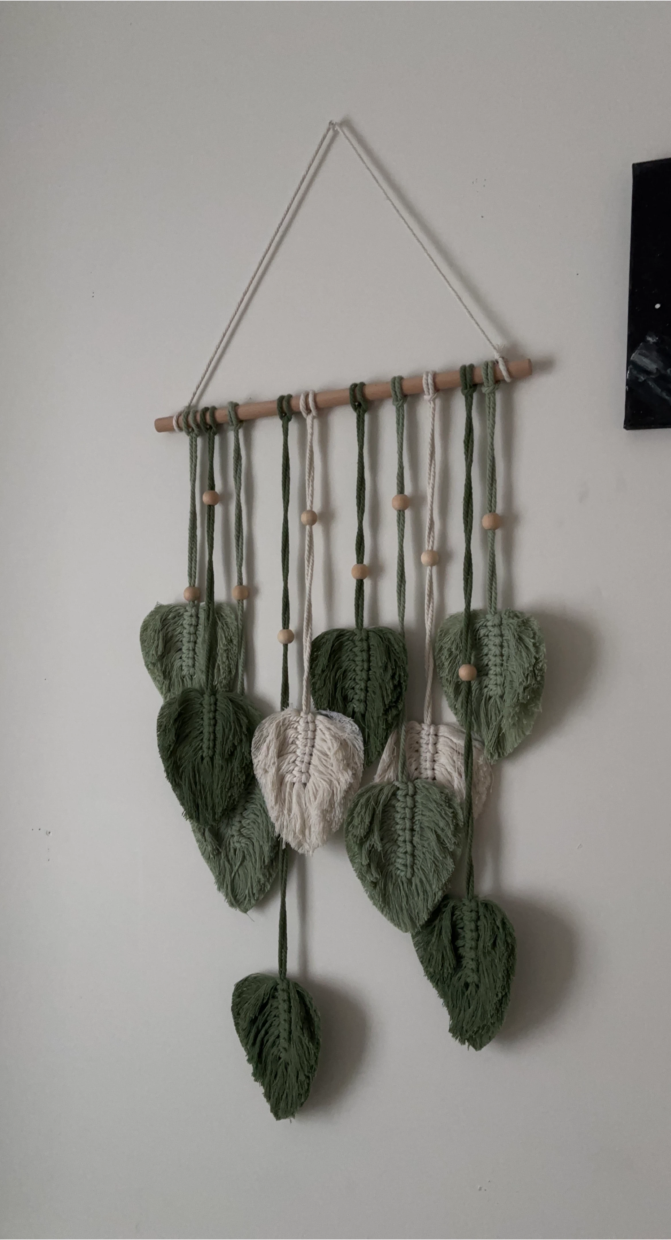 Macrame Leaf Wall Hanging Decor