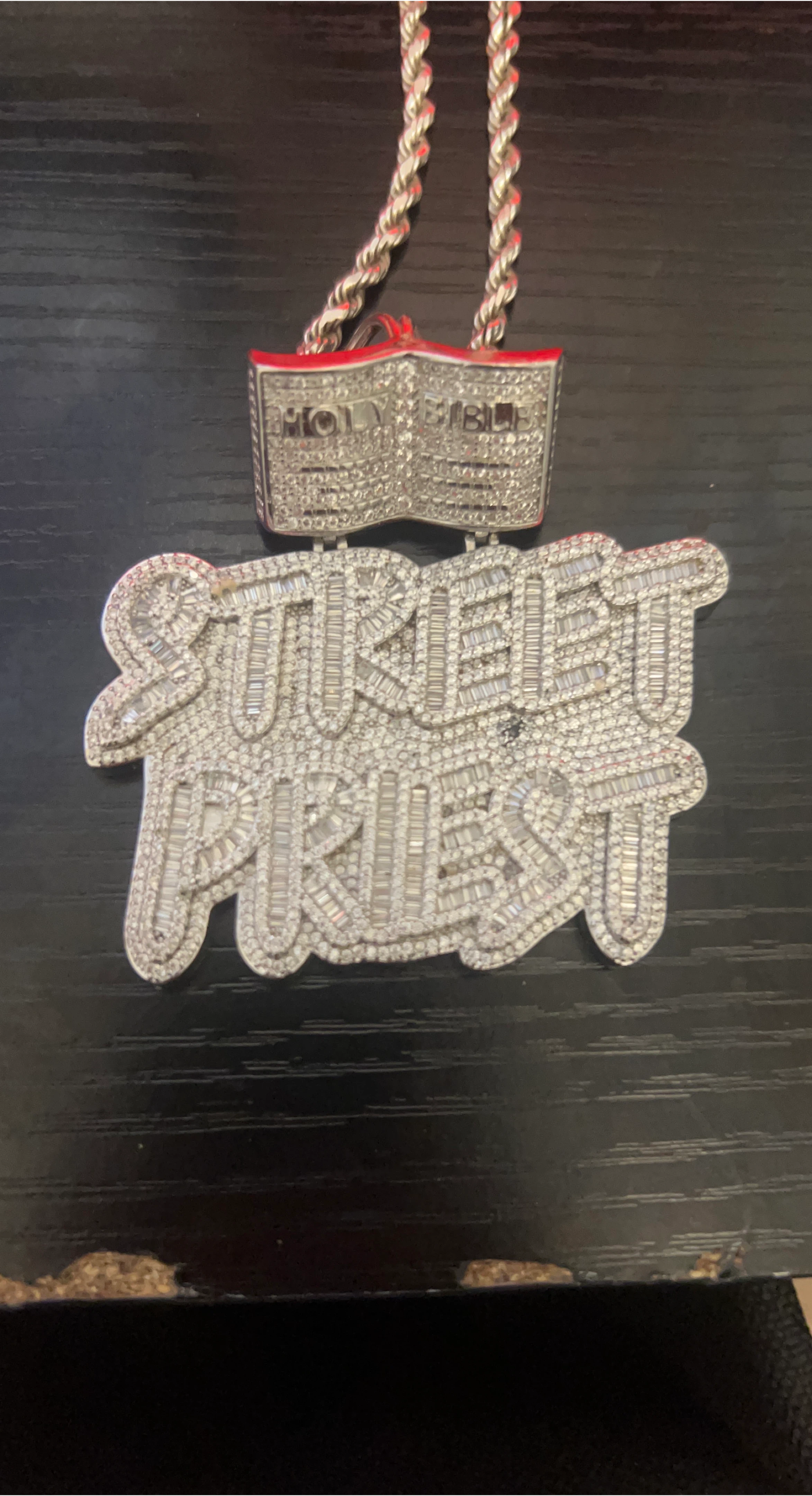 Street Priest Bible Pendant Necklace