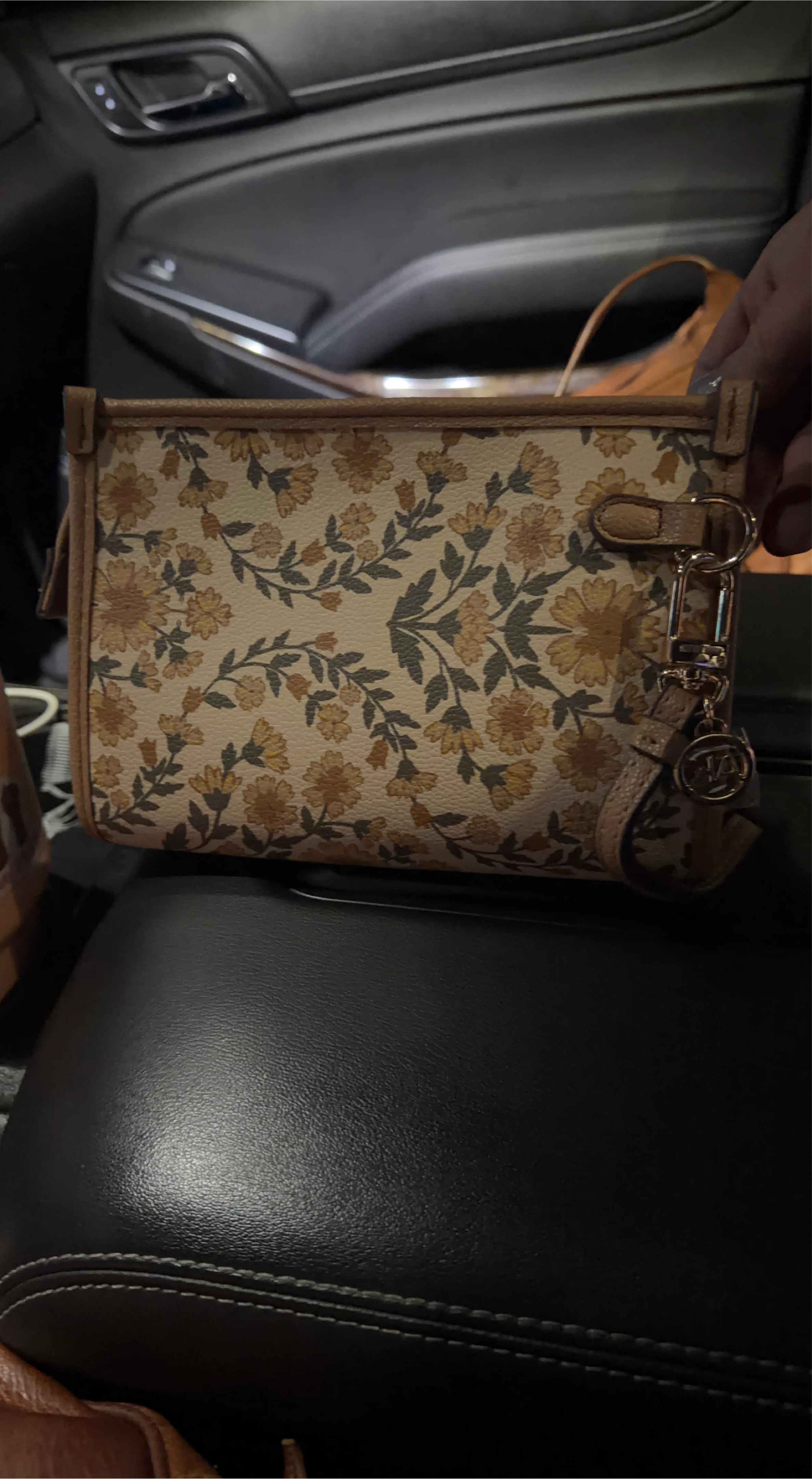 Floral Print Cosmetic Bag