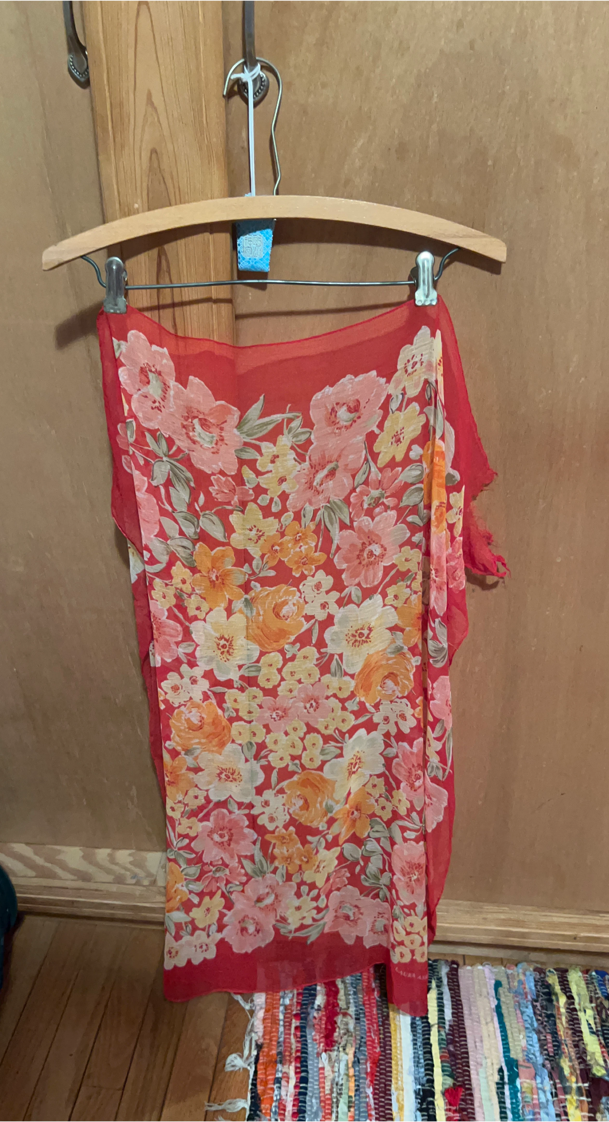 Laura Ashley Floral Sheer Scarf