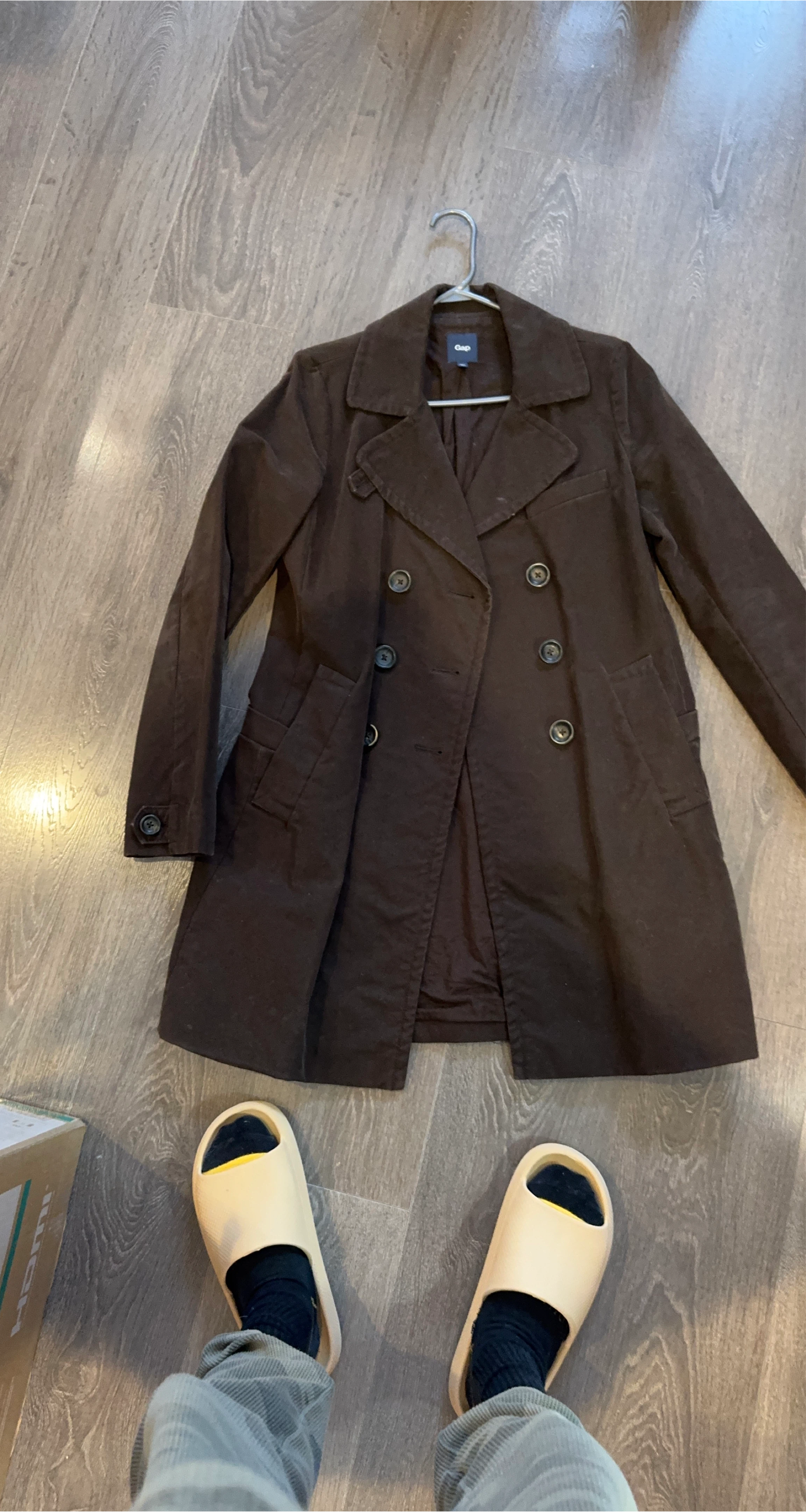 Gap Double-Breasted Brown Coat