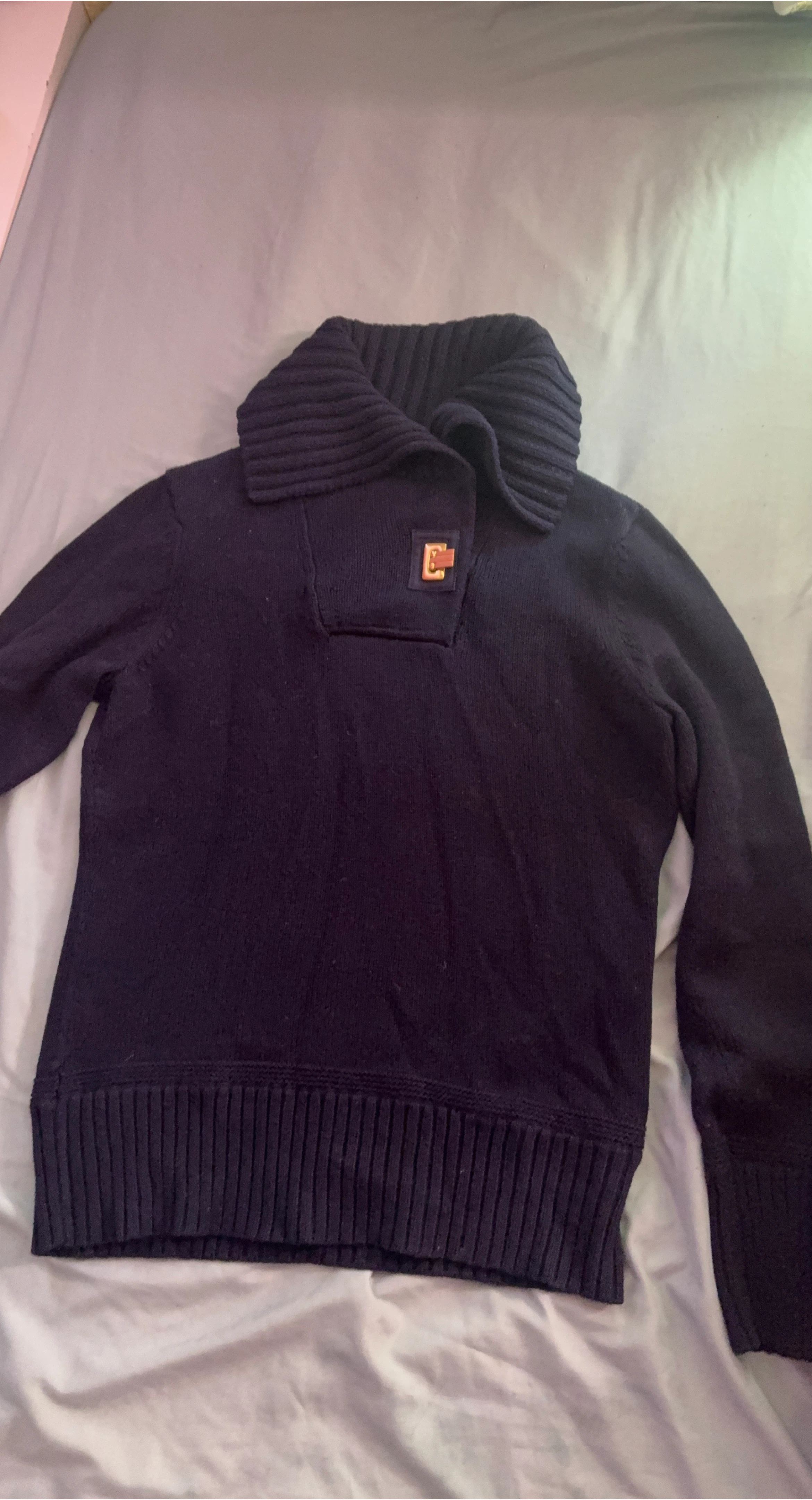 Ralph Lauren Lauren Jeans Co. Navy 1/4 Zip Sweater - XS