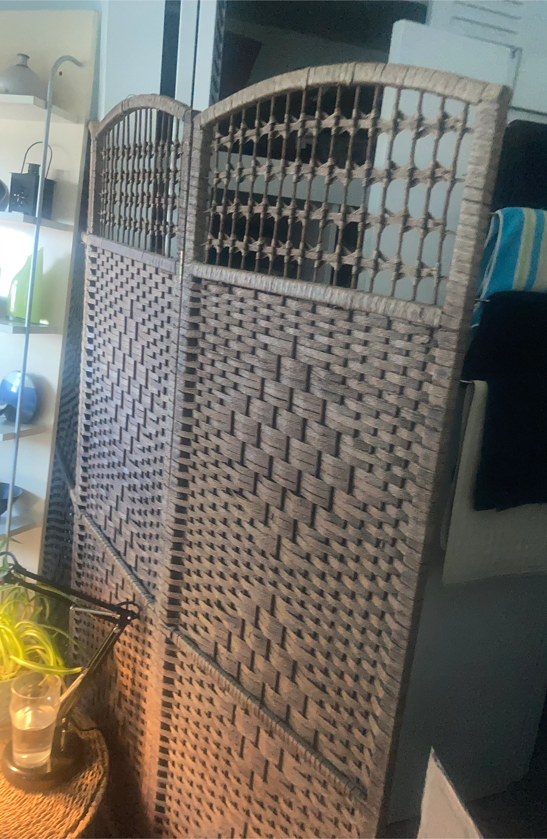 Woven Room Divider Screen