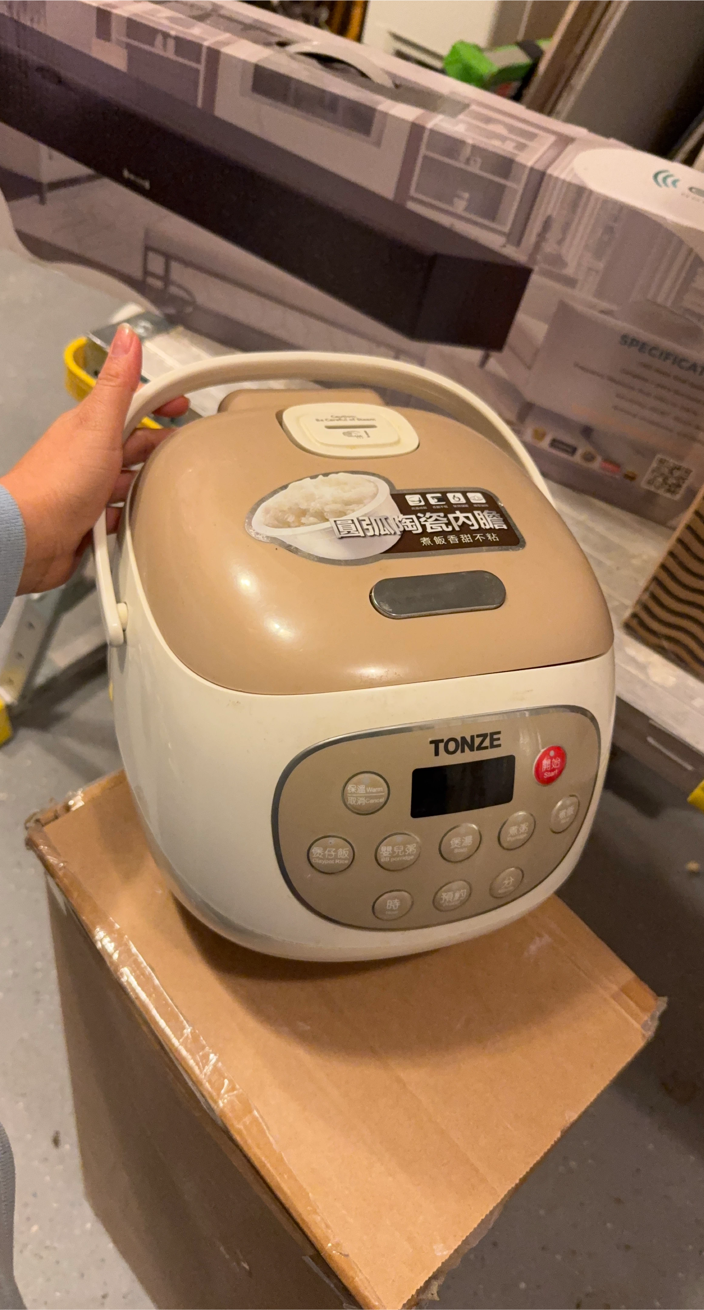 TONZE Rice Cooker with Ceramic Inner Pot