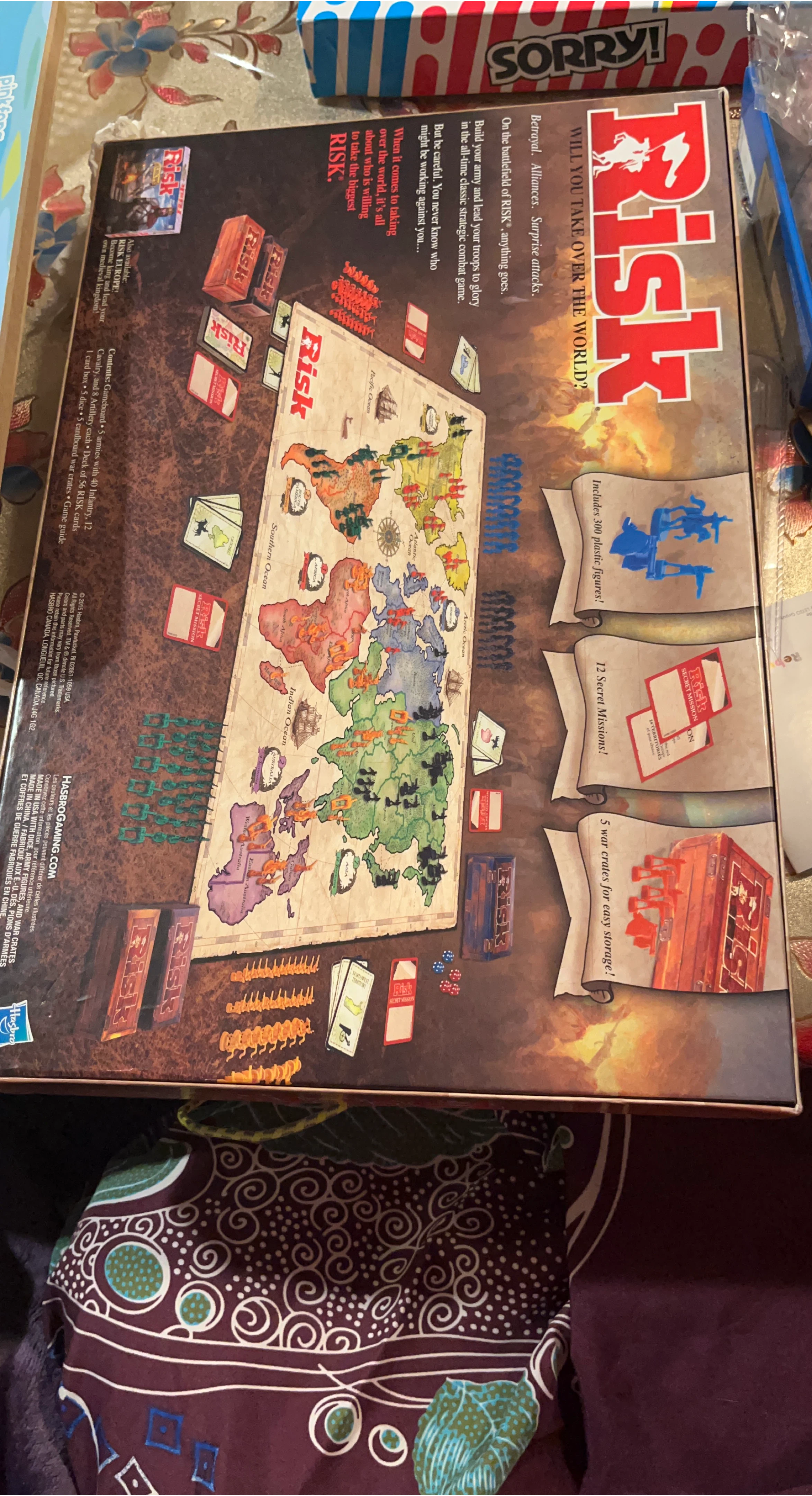 Risk The Game of Strategic Conquest Board Game