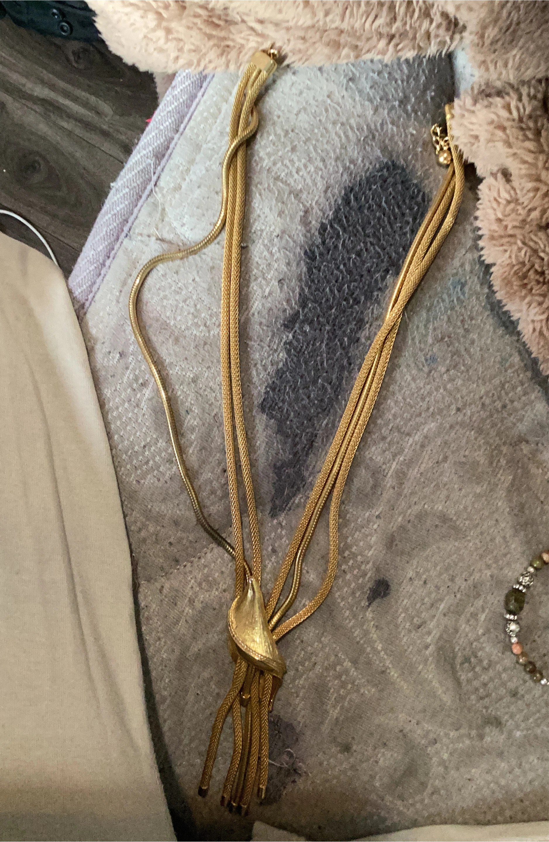 Gold-toned multi-strand necklace