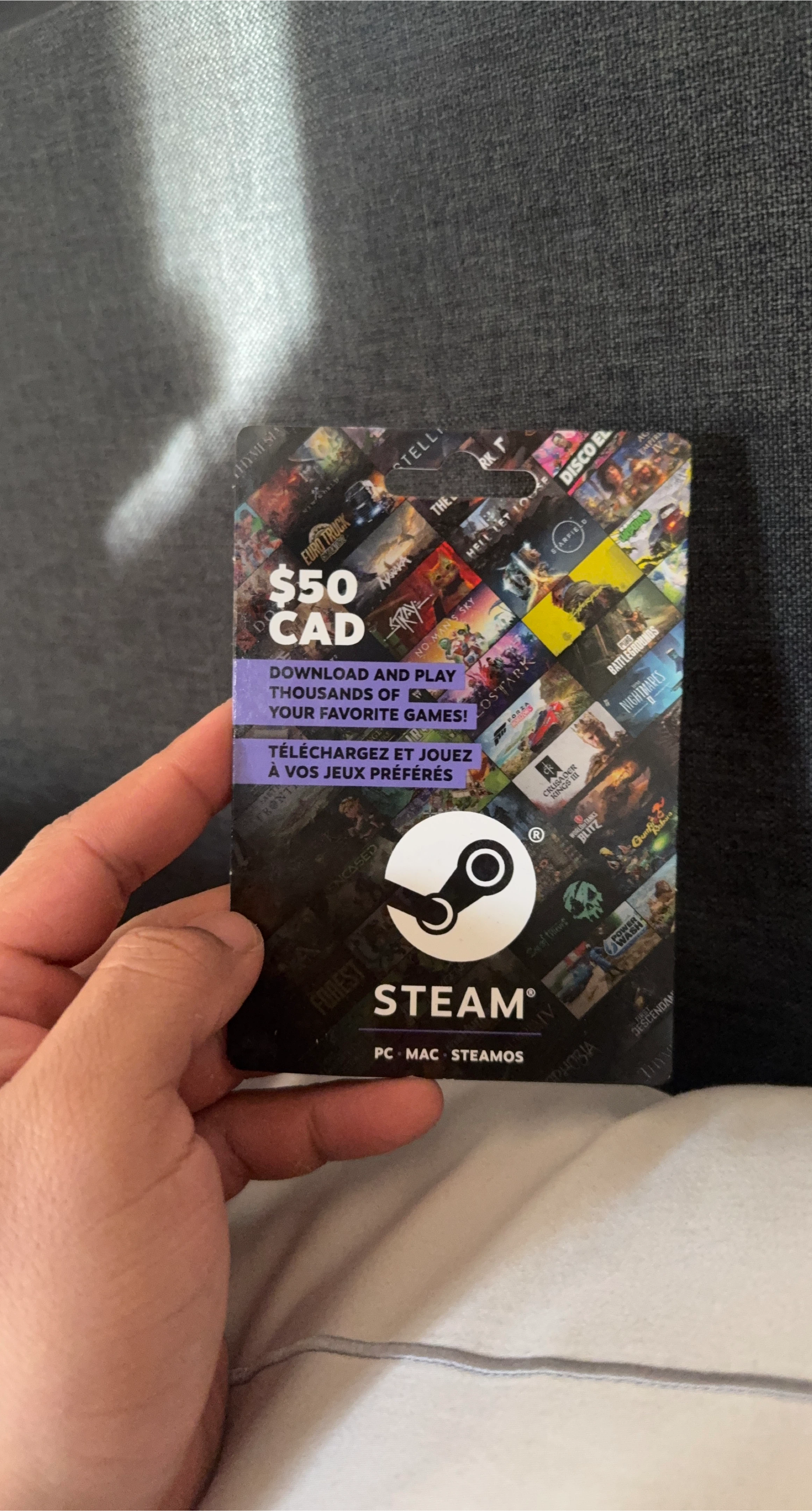 $50 CAD Steam Gift Card