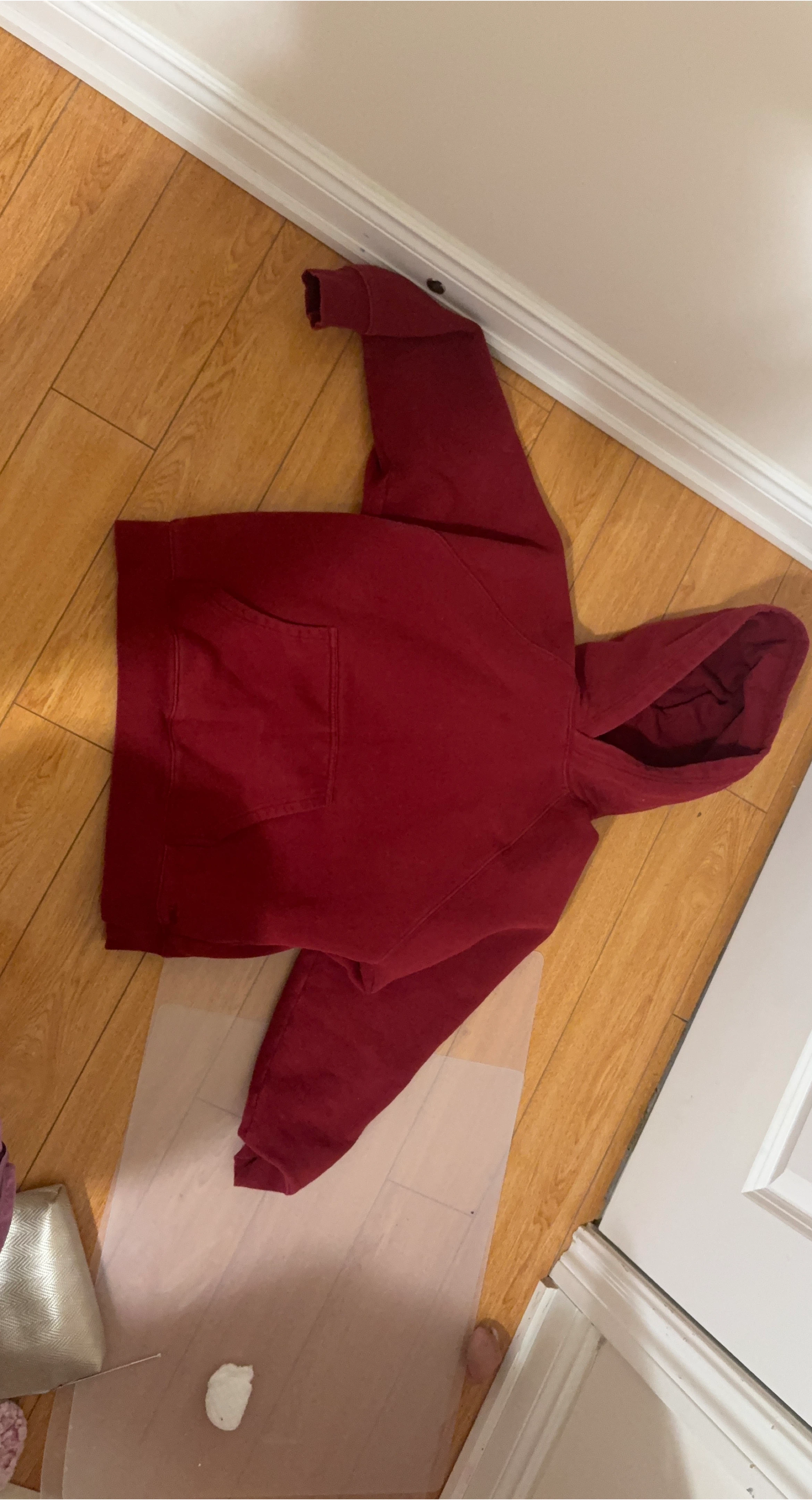 TNA Cozy Fleece Mega Fit Hoodie - Red - 2XS