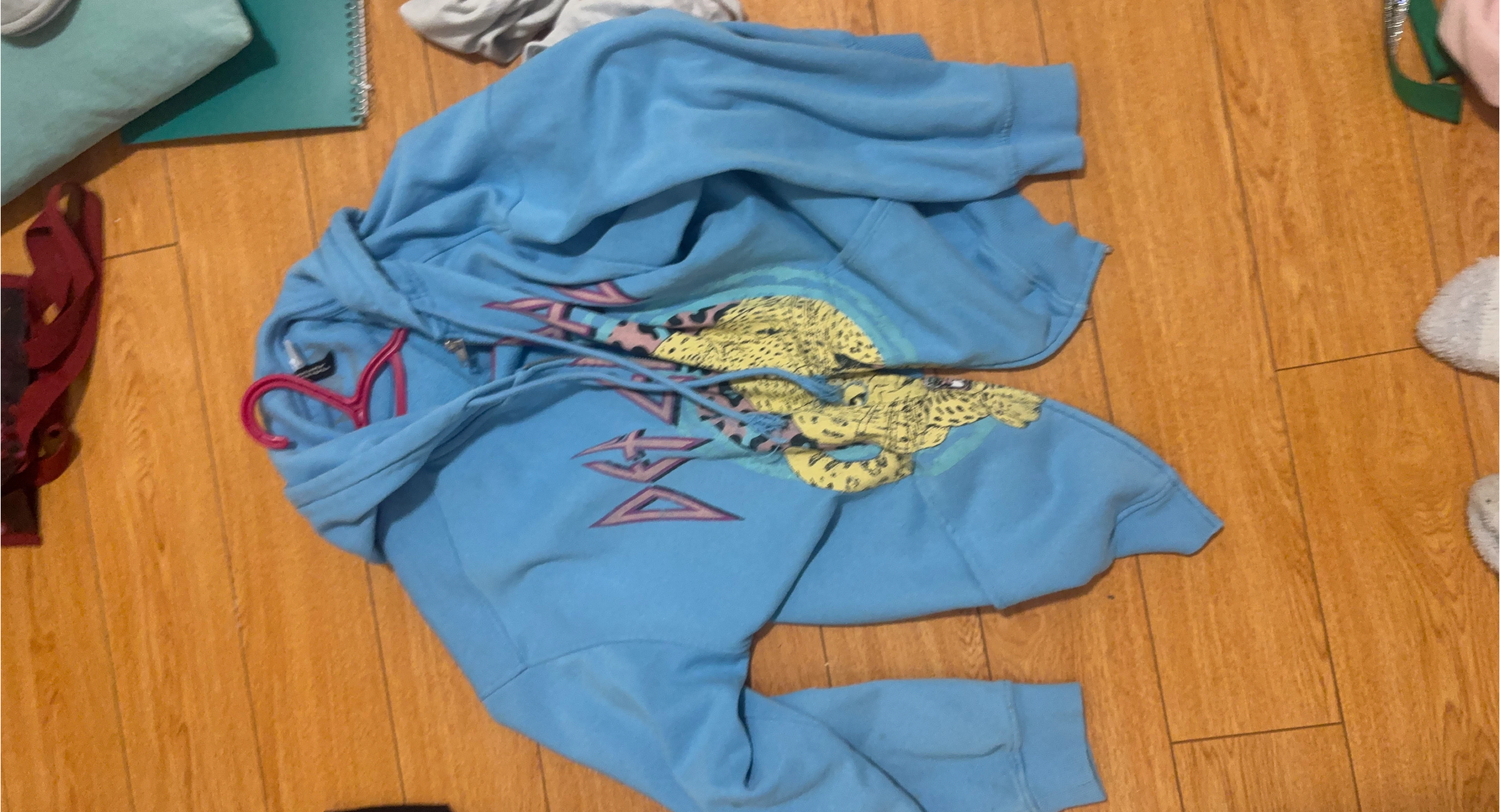 Blue Graphic Hoodie