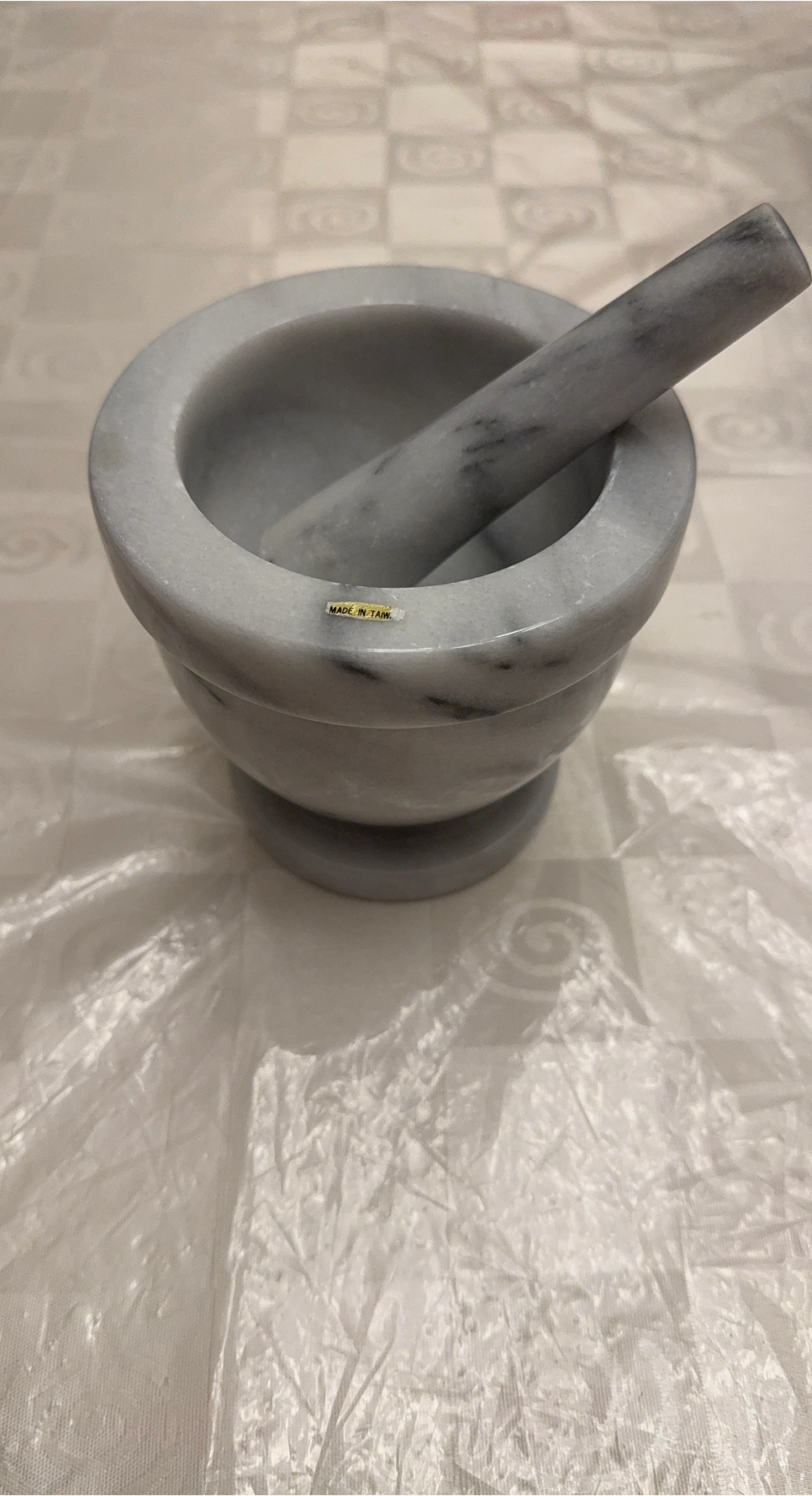Marble Mortar and Pestle