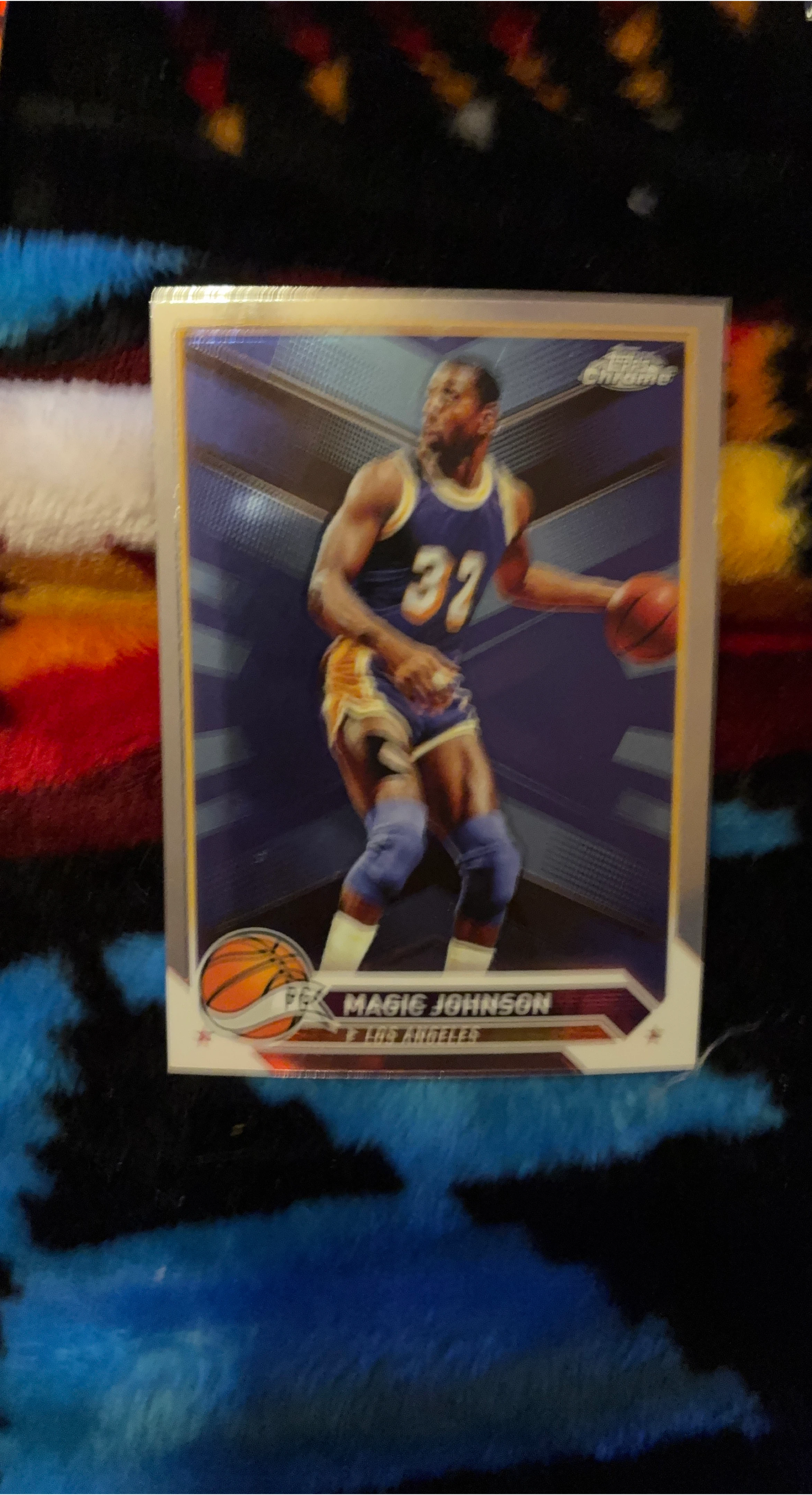 2022 Topps Chrome Magic Johnson Basketball Card