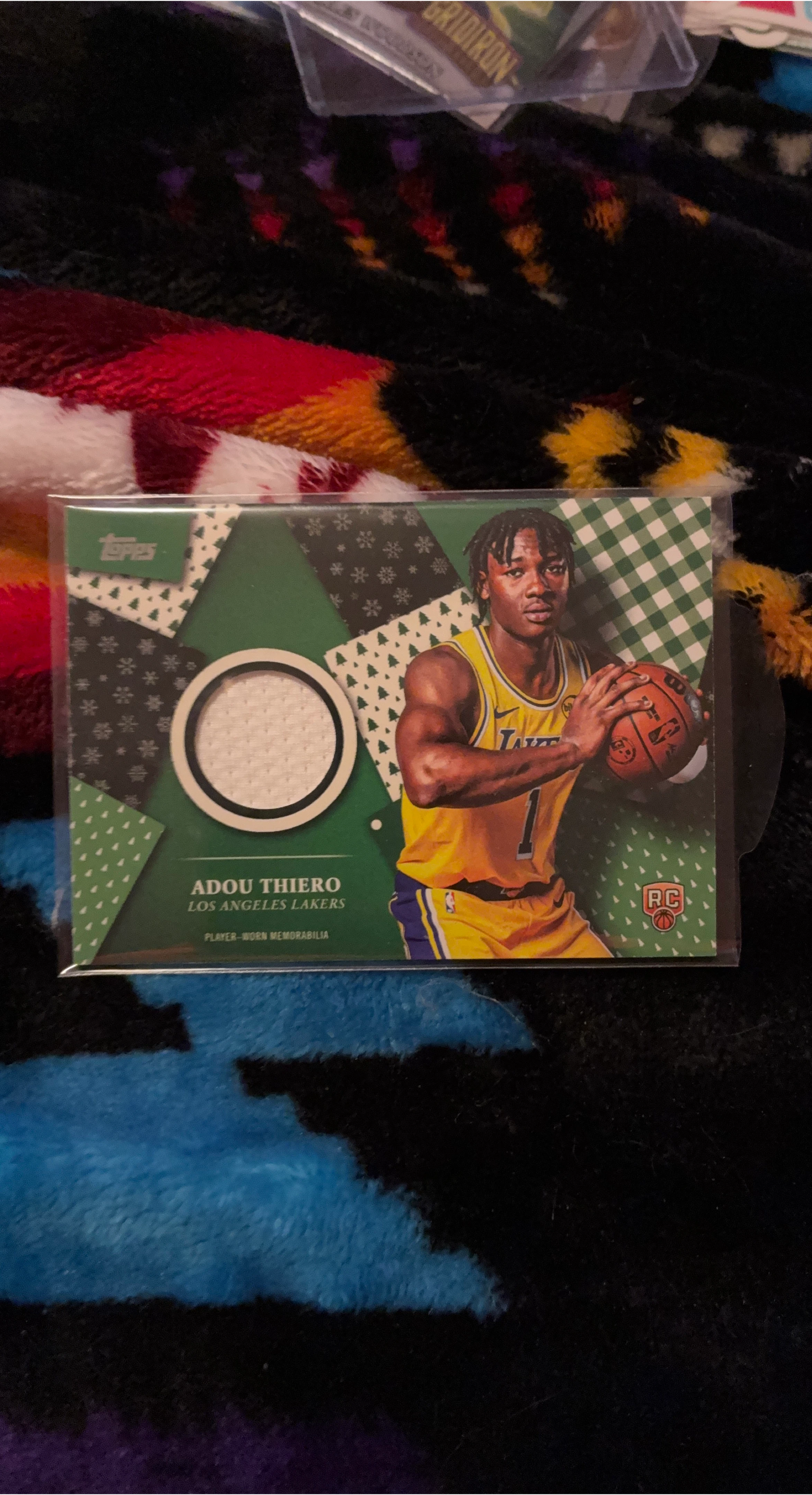 Topps Adou Thiero Los Angeles  Player-Worn Memorabilia Card