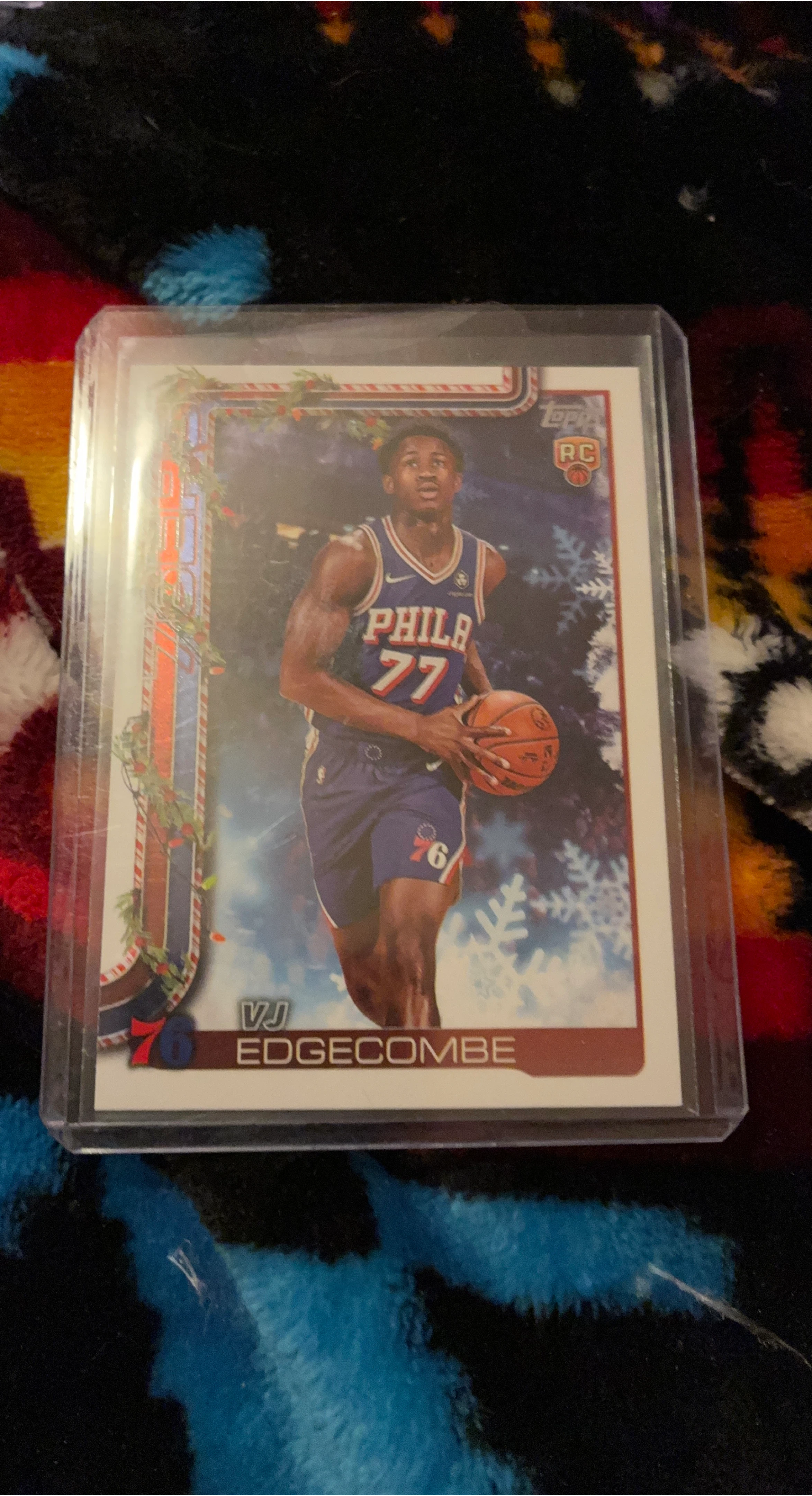 VJ Edgecombe Topps RC Rookie Card