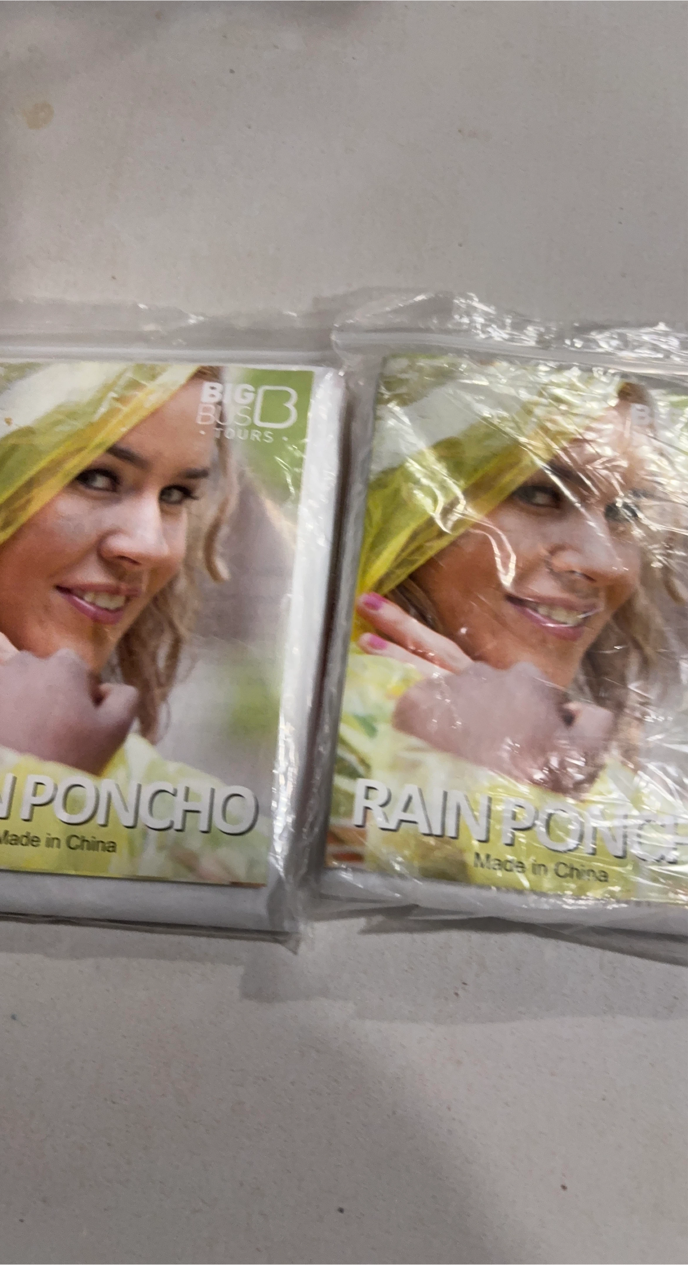 Big Bus Tours Rain Ponchos (2-Pack)