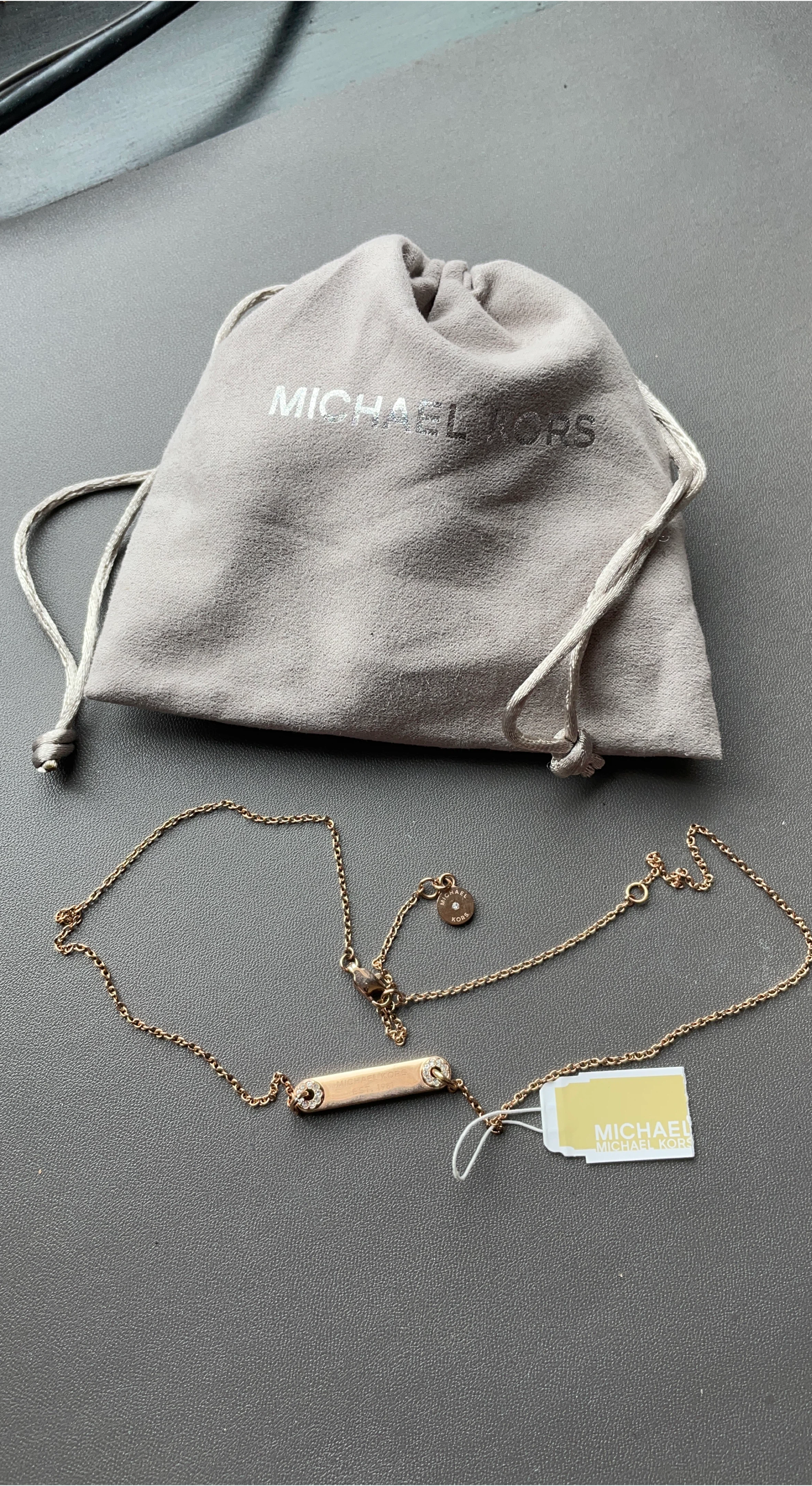 Michael Kors Rose Gold Tone Necklace