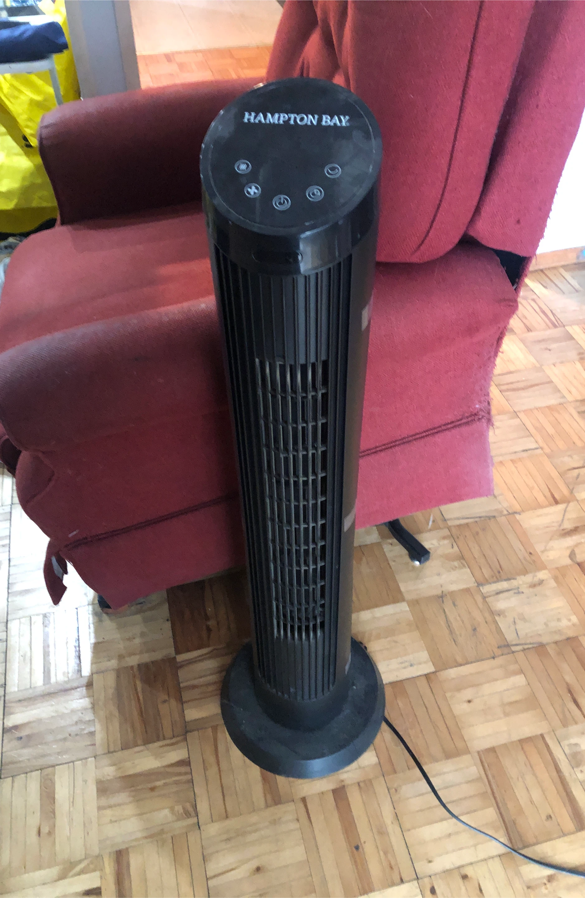 Hampton Bay Black Tower Fan