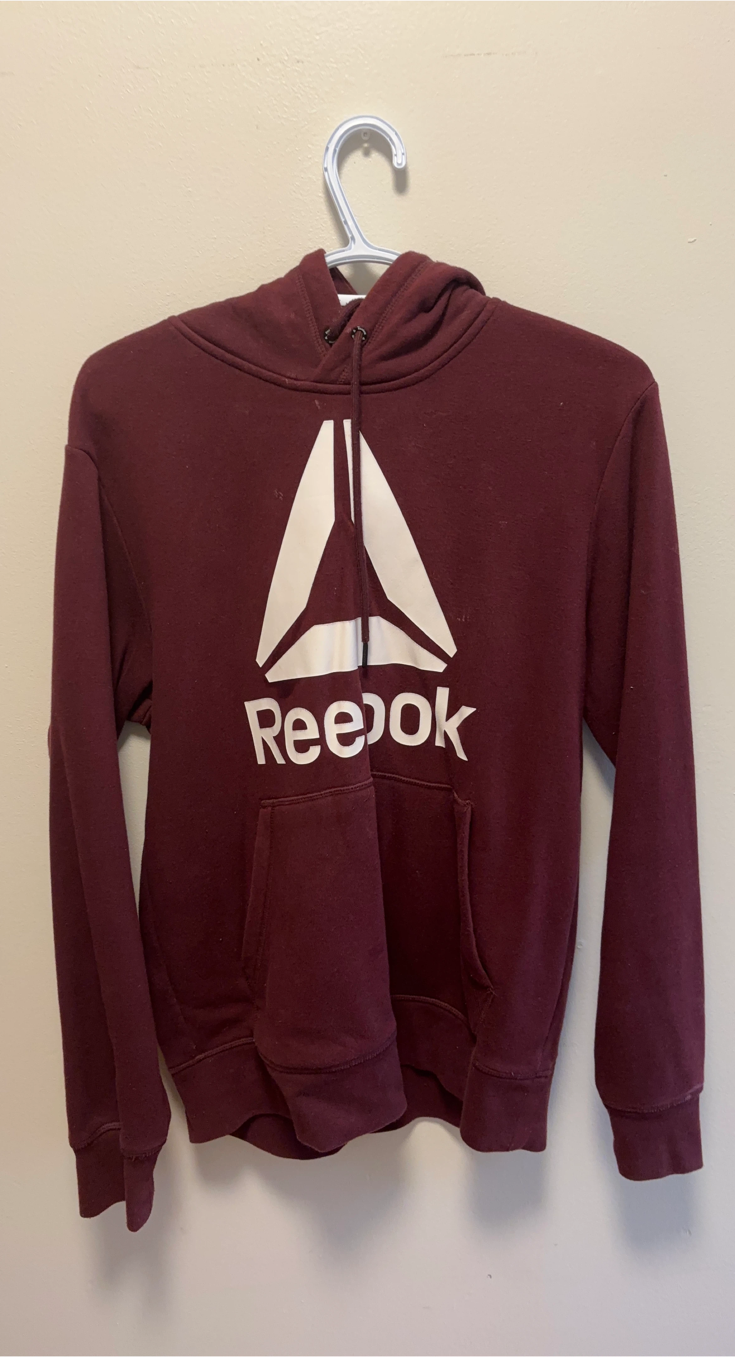 Reebok Burgundy Hoodie - Size S/P